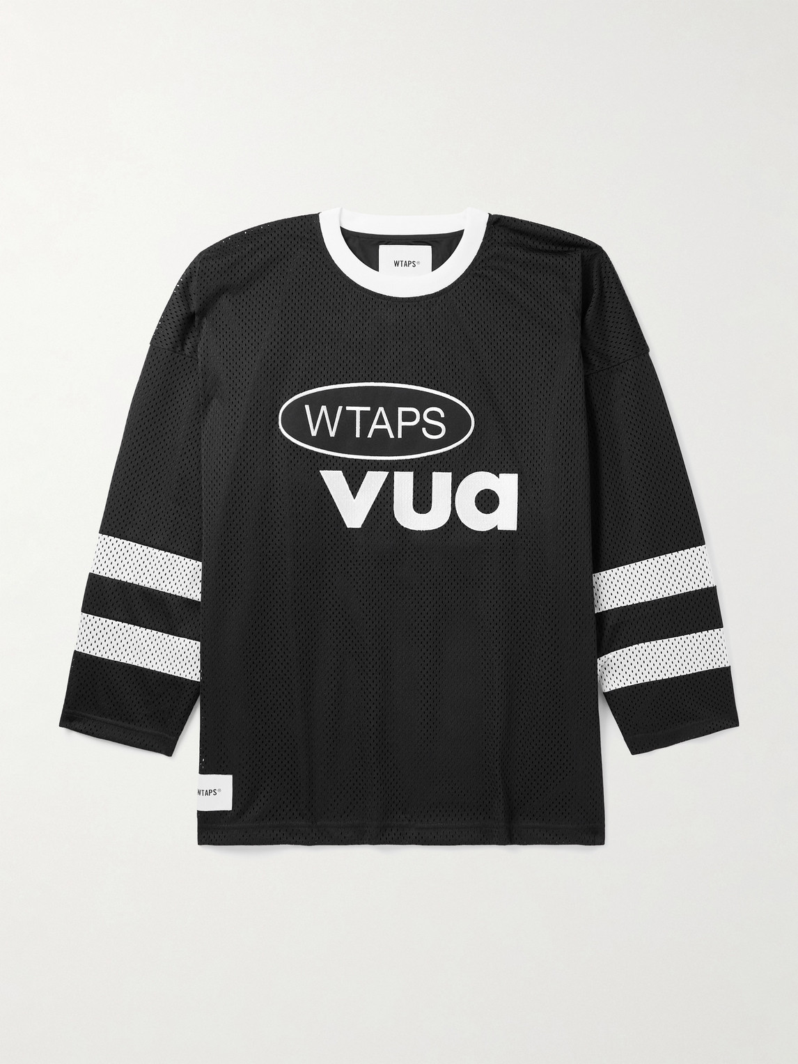 Wtaps Netminder Logo T-shirt In Black