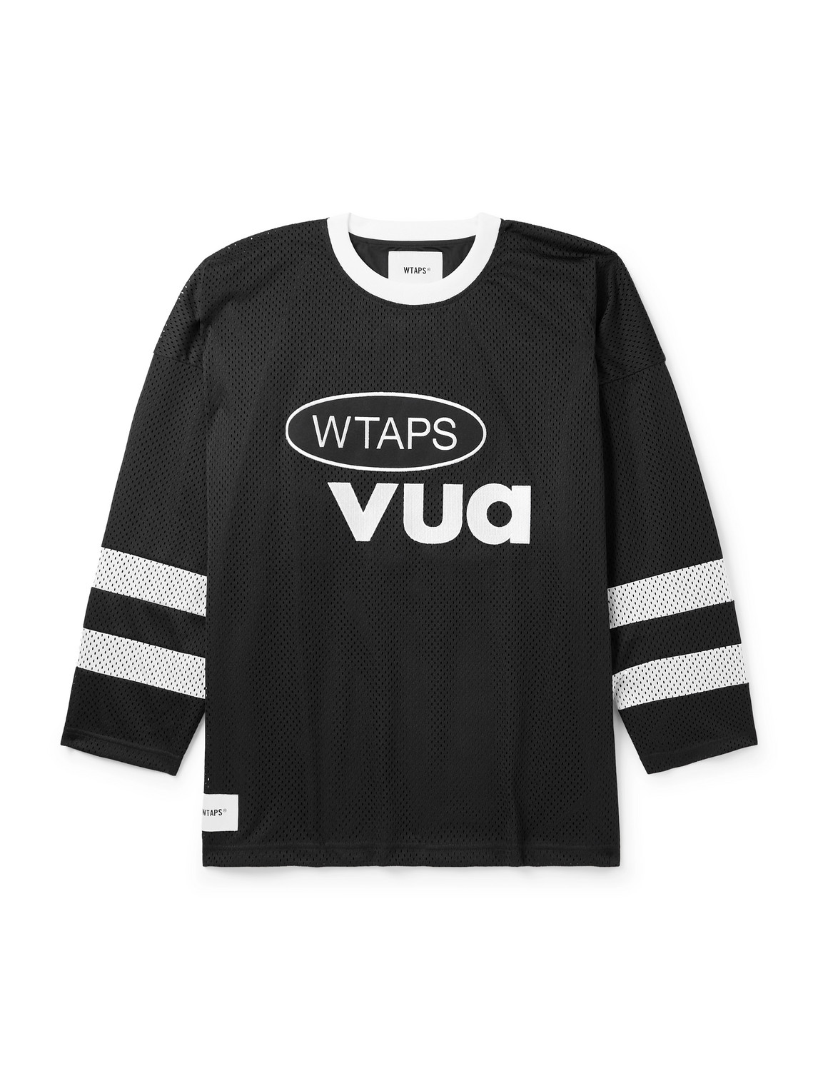 Wtaps Netminder Logo T-shirt In Black