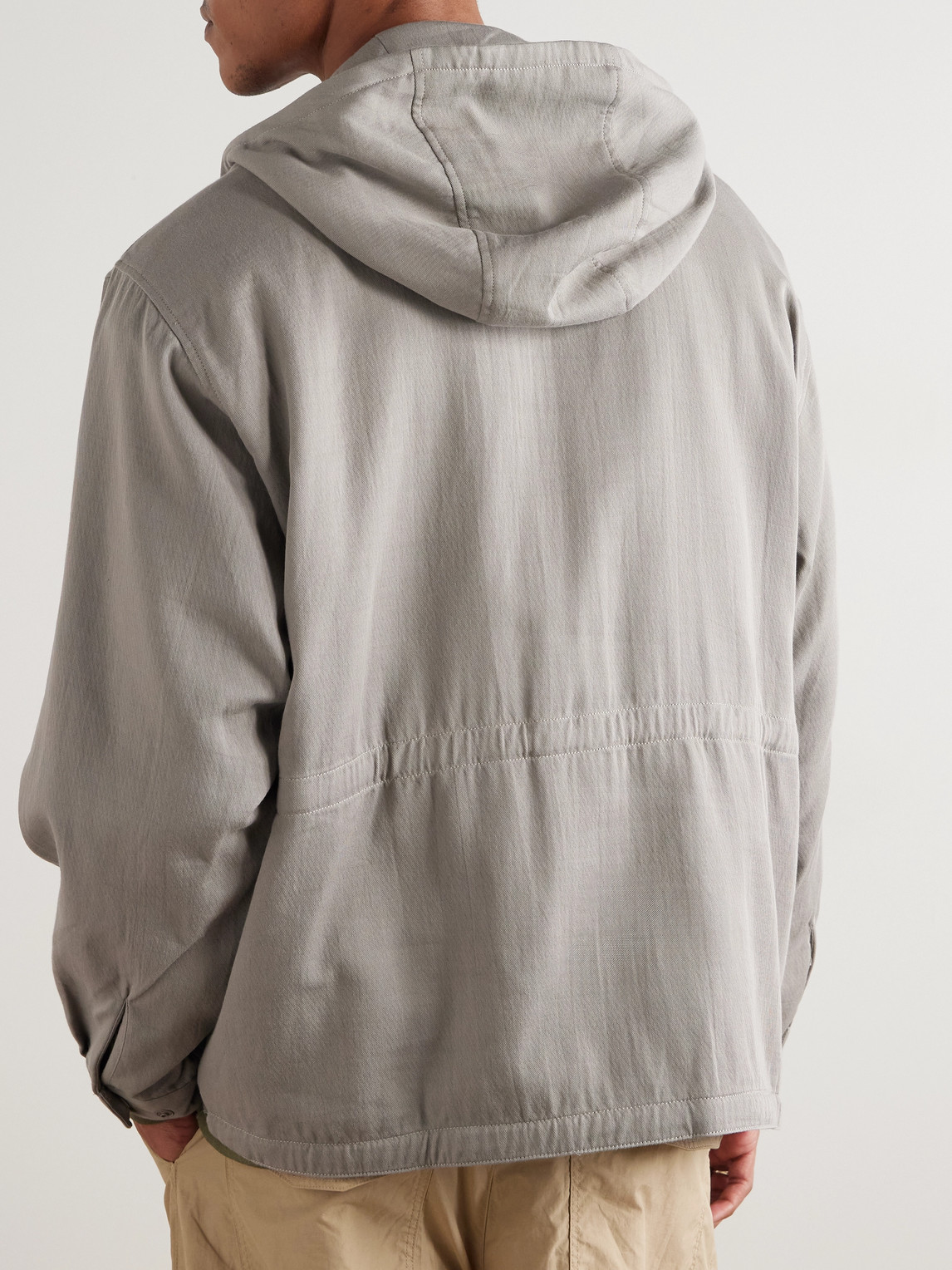  Wtaps - Cotton-twill Hooded Overshirt - Men - Gray - S 