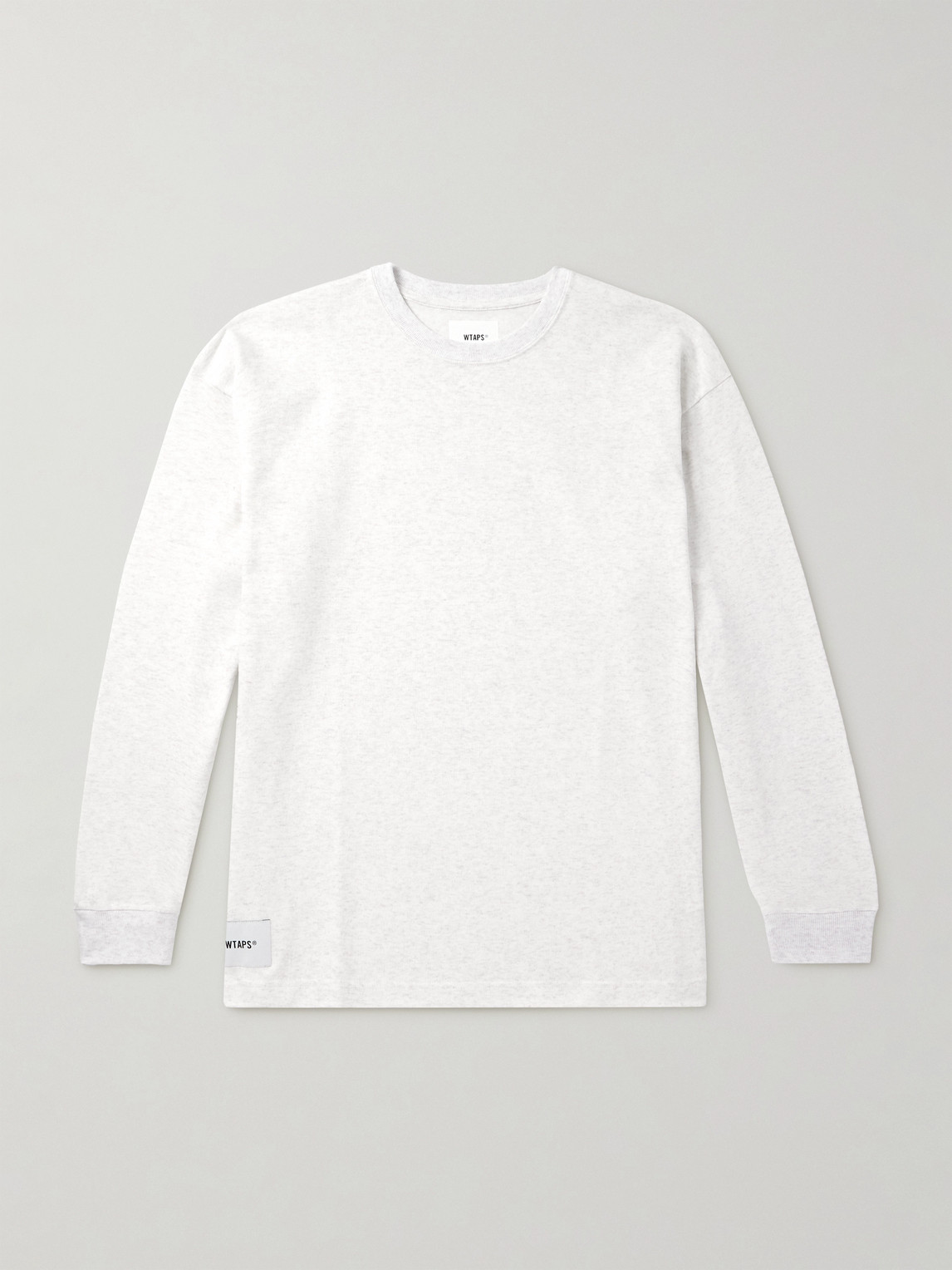 Wtaps Sign Logo-appliquéd Cotton-jersey T-shirt In White