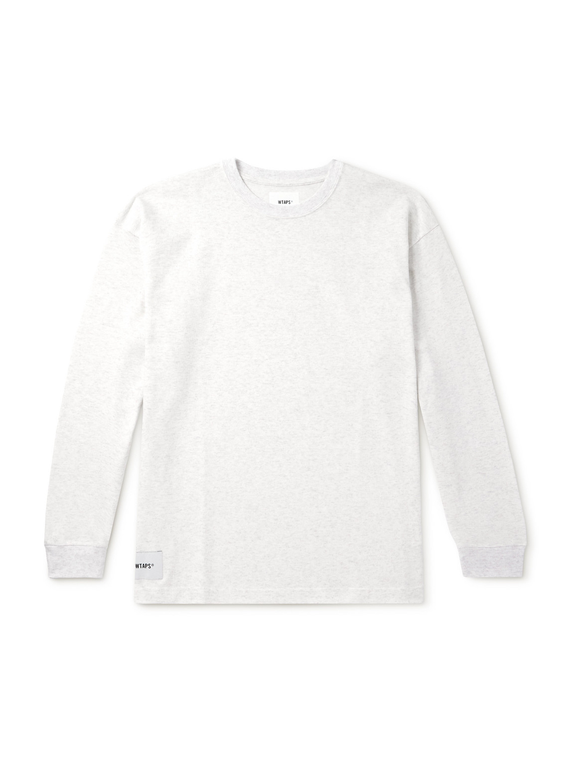 Wtaps Sign Logo-appliquéd Cotton-jersey T-shirt In White