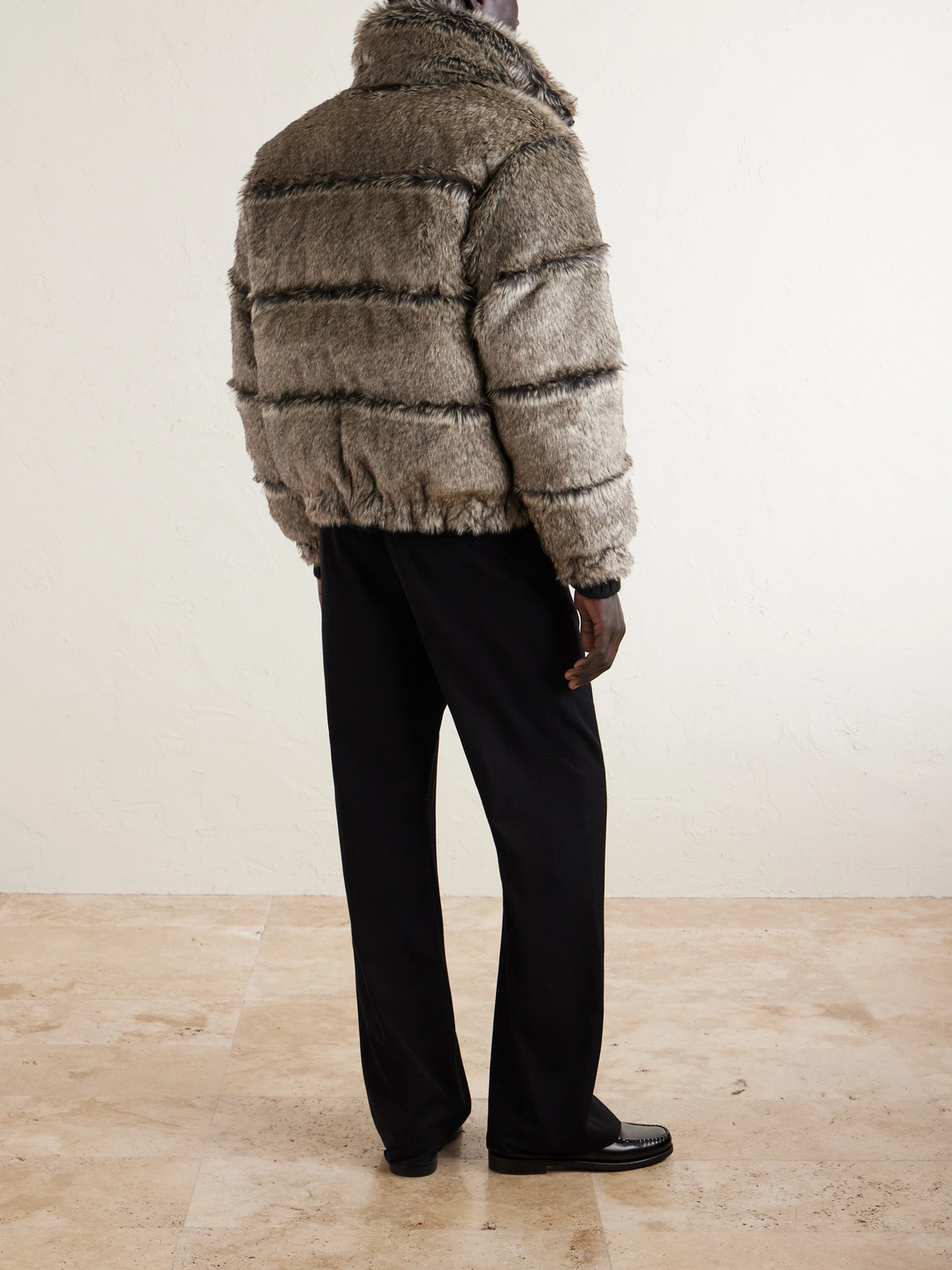 Wtaps Plush Coat In Brown