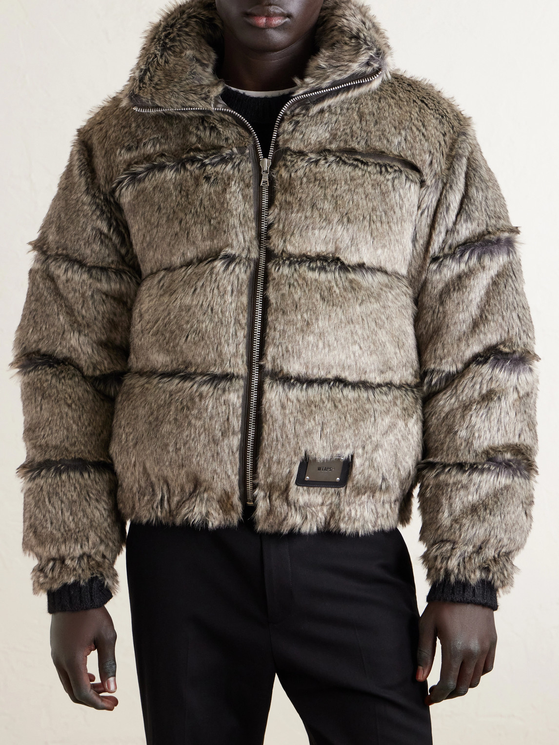 Wtaps Plush Coat In Brown