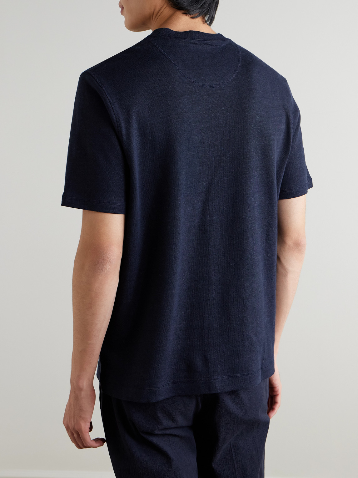 Mr P. - Linen And Organic Cotton-Blend T-Shirt
