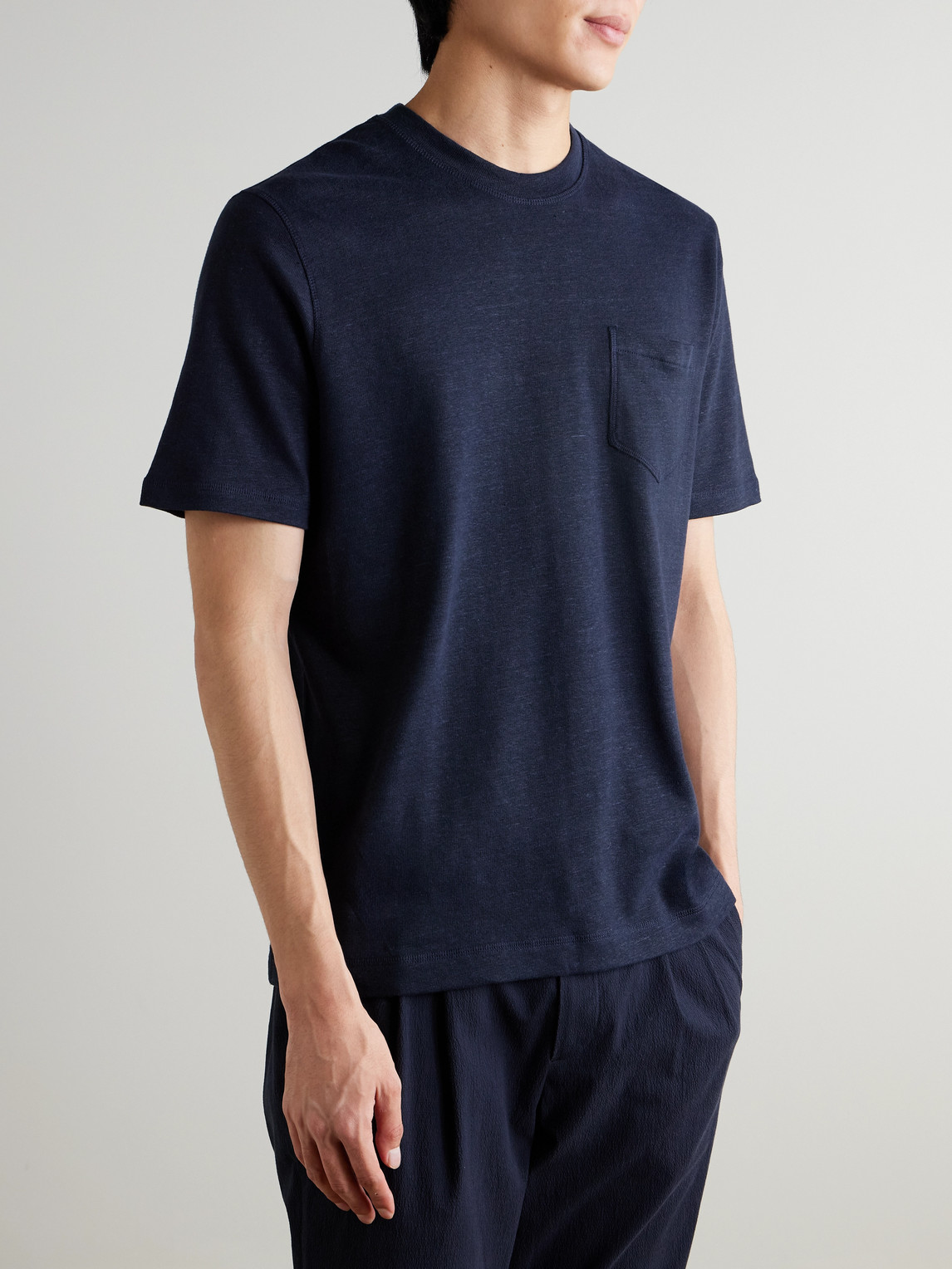 Mr P. - Linen And Organic Cotton-Blend T-Shirt