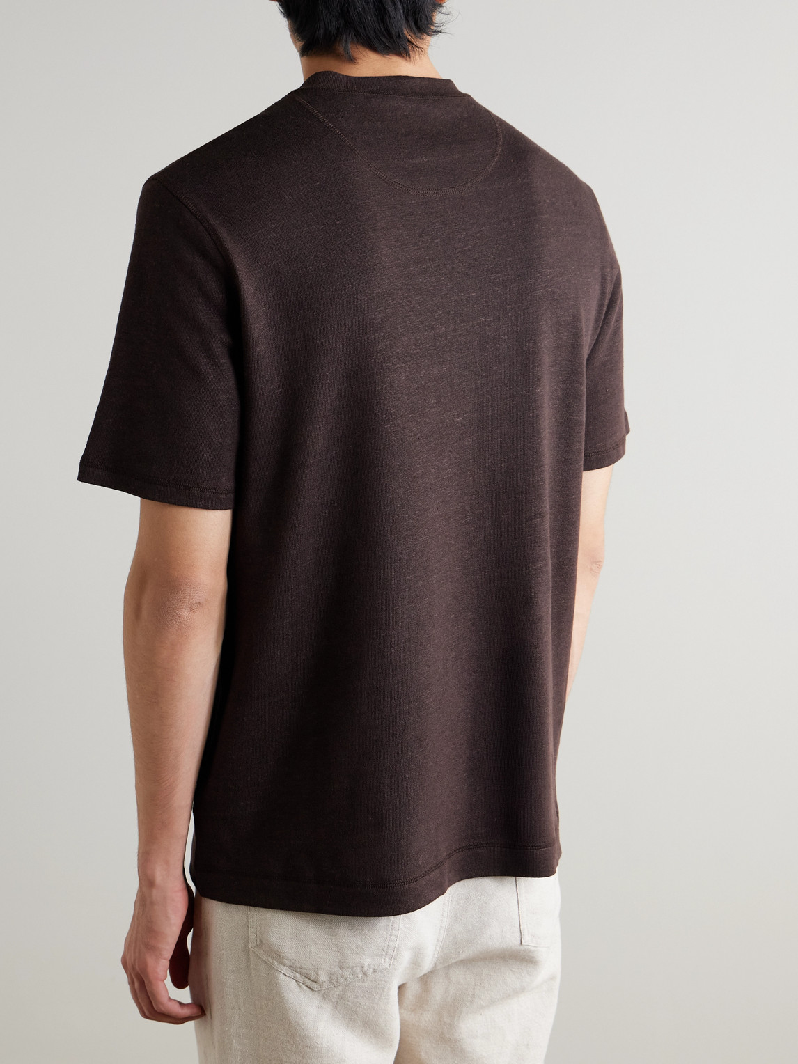 Mr P. - Linen And Organic Cotton-Blend T-Shirt