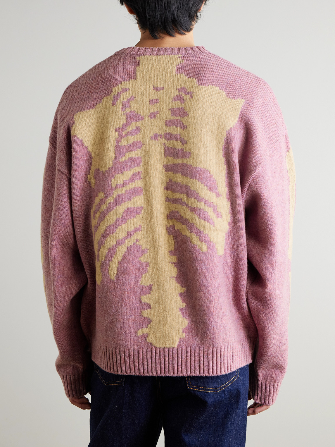 Bone Oversized Intarsia Sweater
