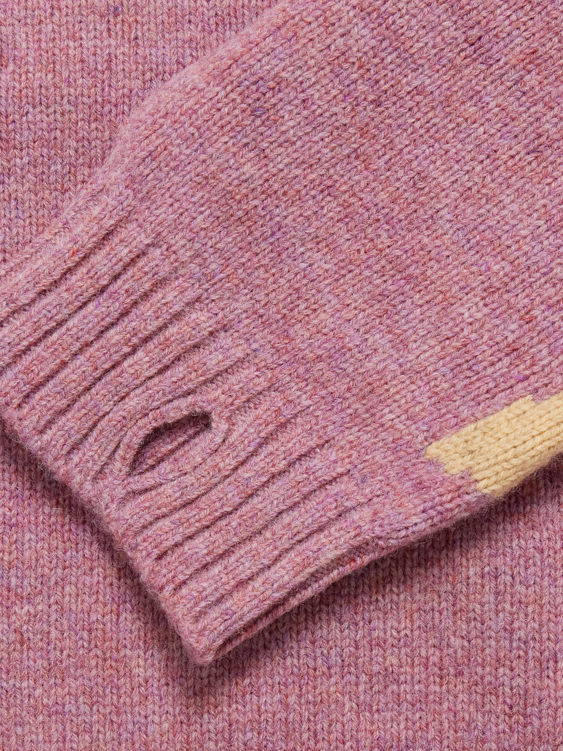 Bone Oversized Intarsia Sweater