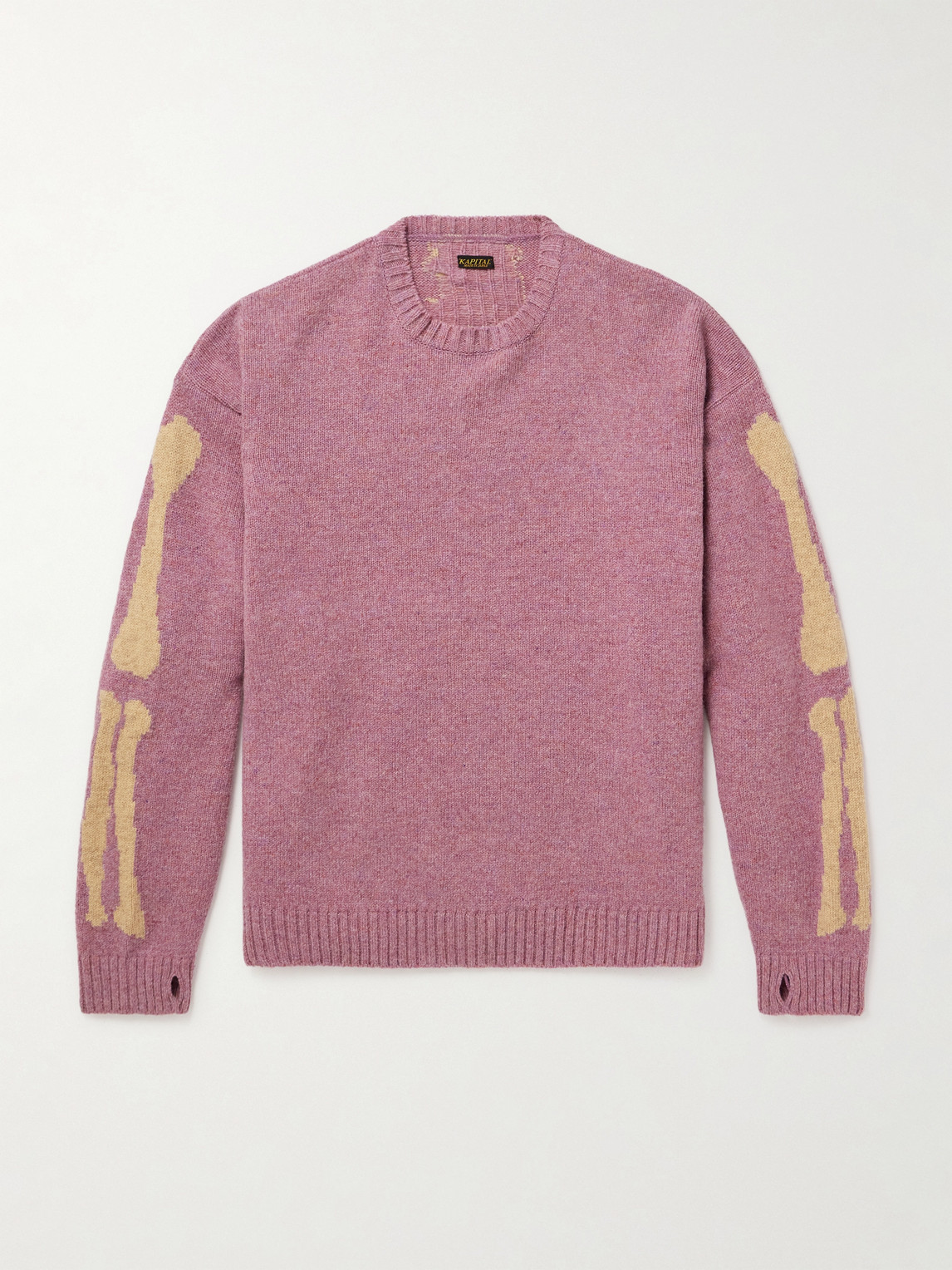 KAPITAL Bone Oversized Intarsia Wool Sweater - Men