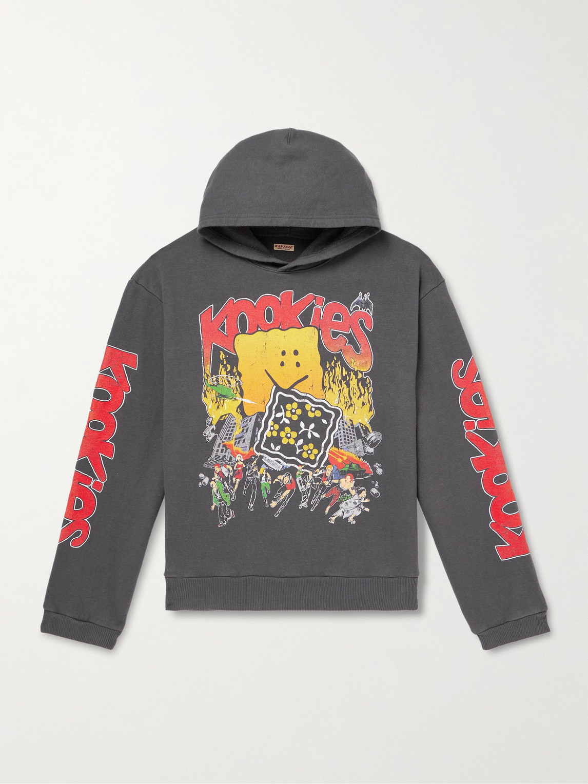 KAPITAL Buster Peckish Rainbowy Printed Cotton-Jersey Hoodie - Men