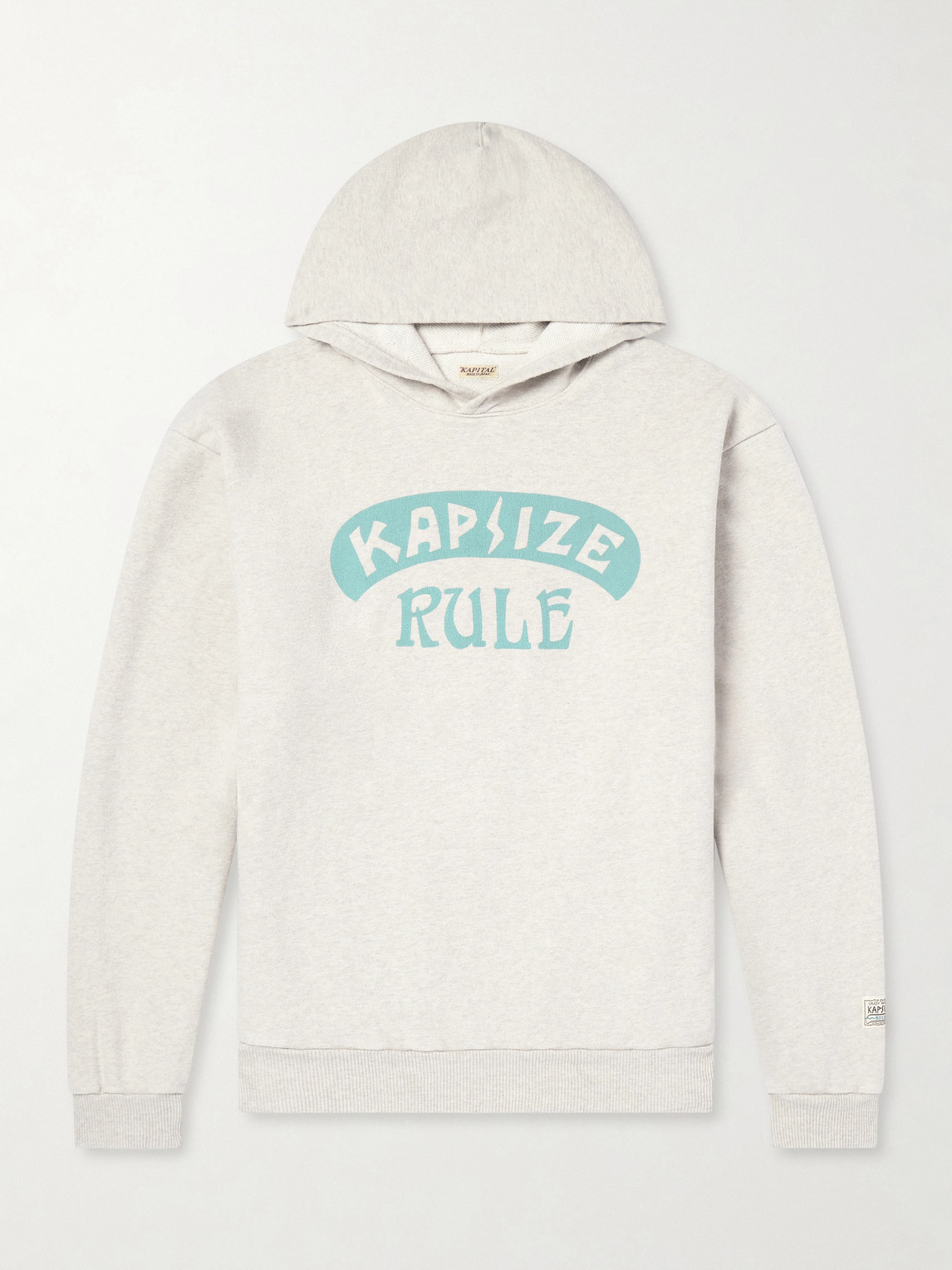 KAPITAL Printed Wool-Blend Jersey Hoodie - Men