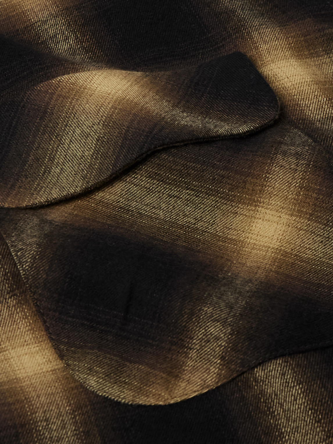 Kapital Kountry Camp-collar Checked Cotton-blend Flannel Shirt In Multi