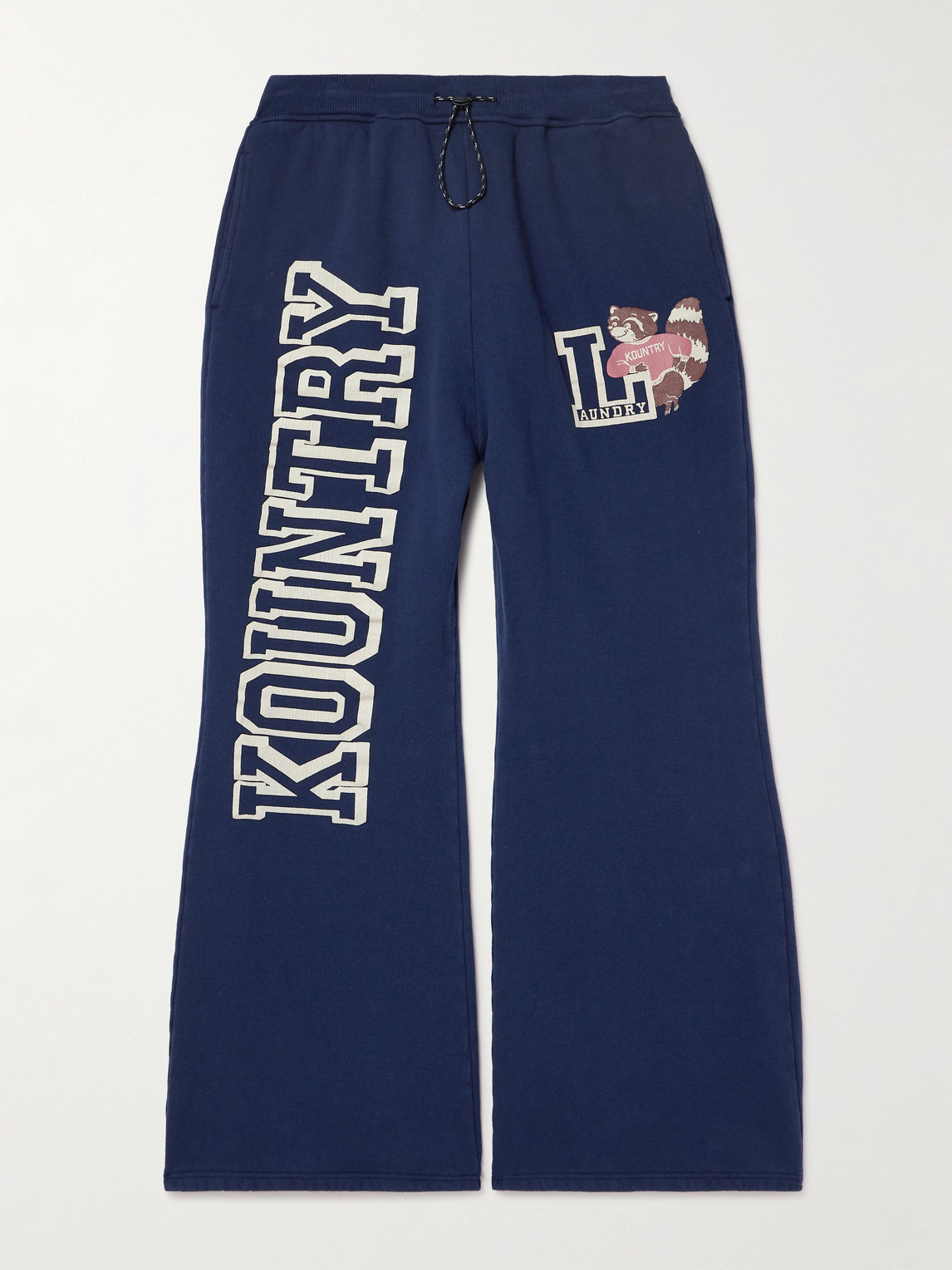 KAPITAL Printed Cotton-Blend Jersey Sweatpants - Men