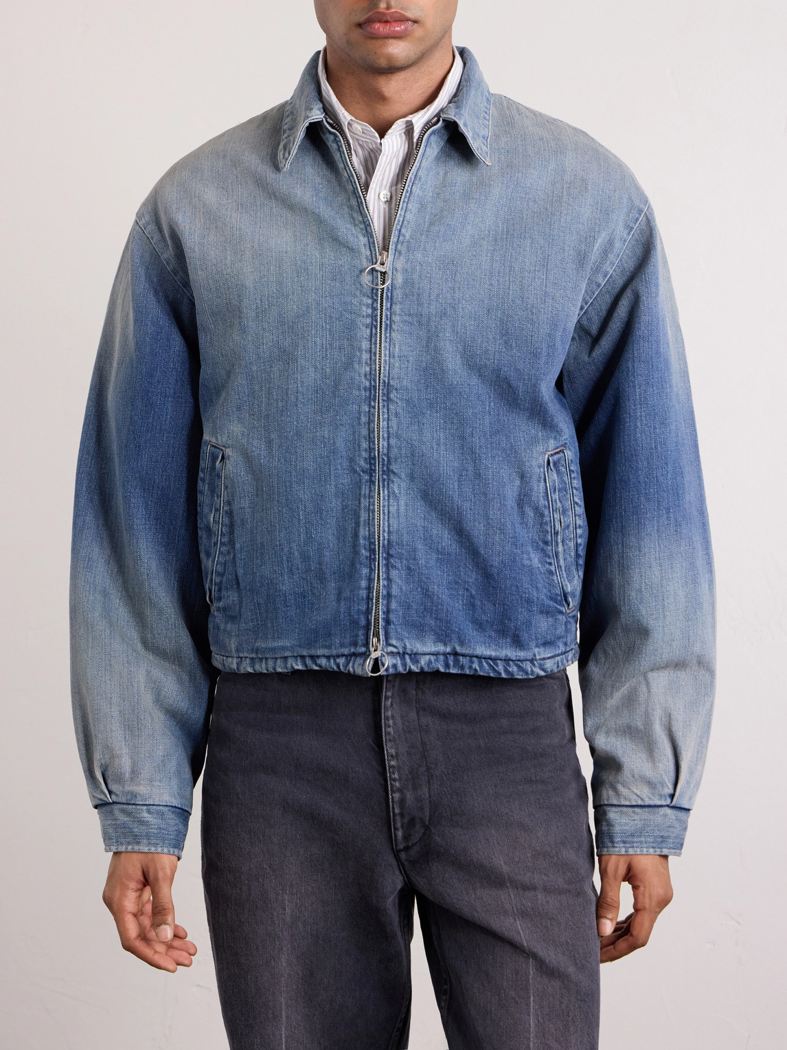  Kapital - Hacksaw Drizzier 12oz Denim Jacket - Men - Blue - 2 
