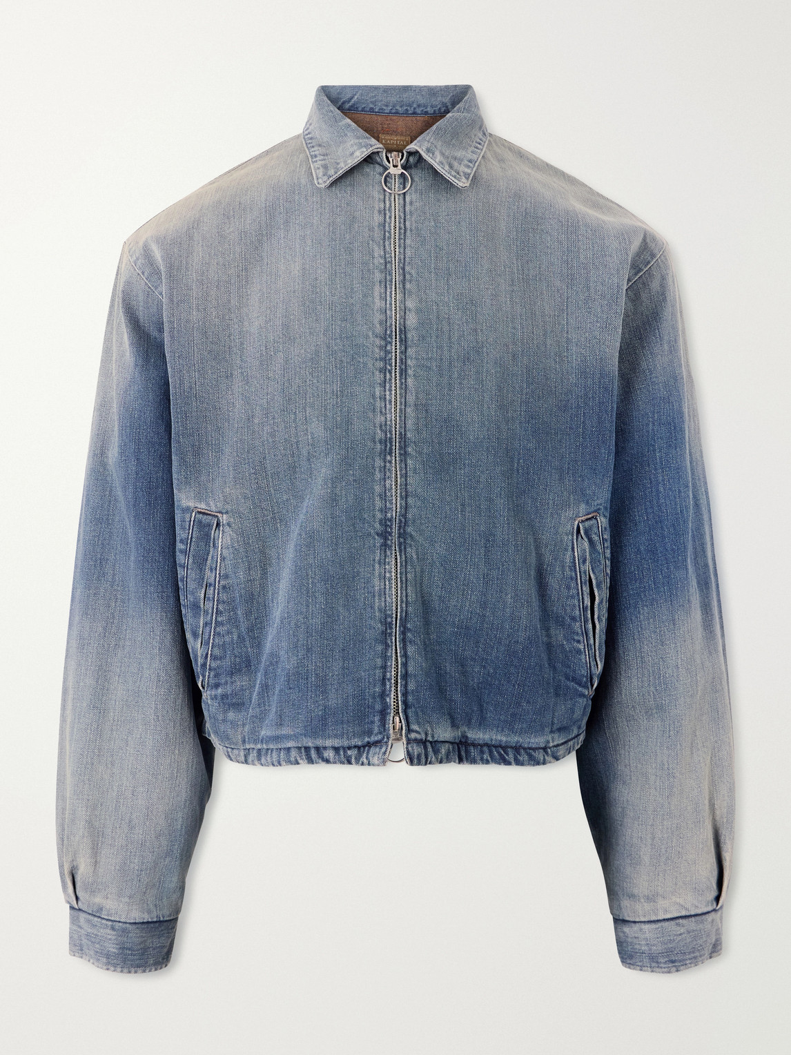 Kapital Hacksaw Drizzier 12oz Denim Jacket In Blue