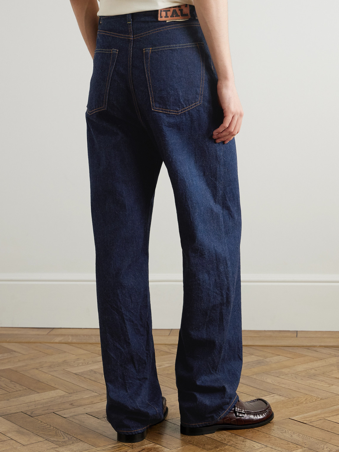 Kapital New Momonroe Wide-leg Jeans In Blue