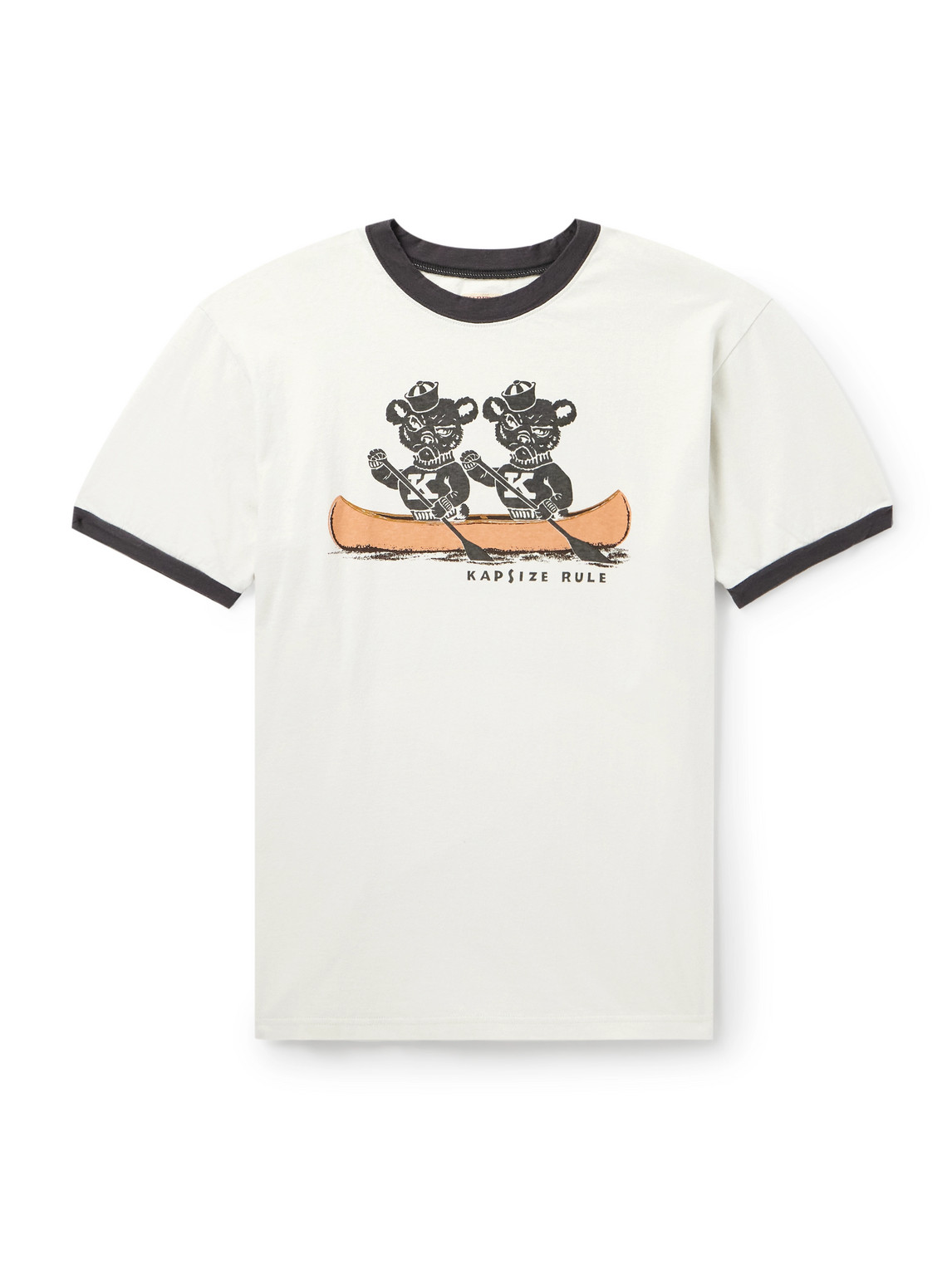 Kapital Slim-fit Printed Cotton-jersey T-shirt In White