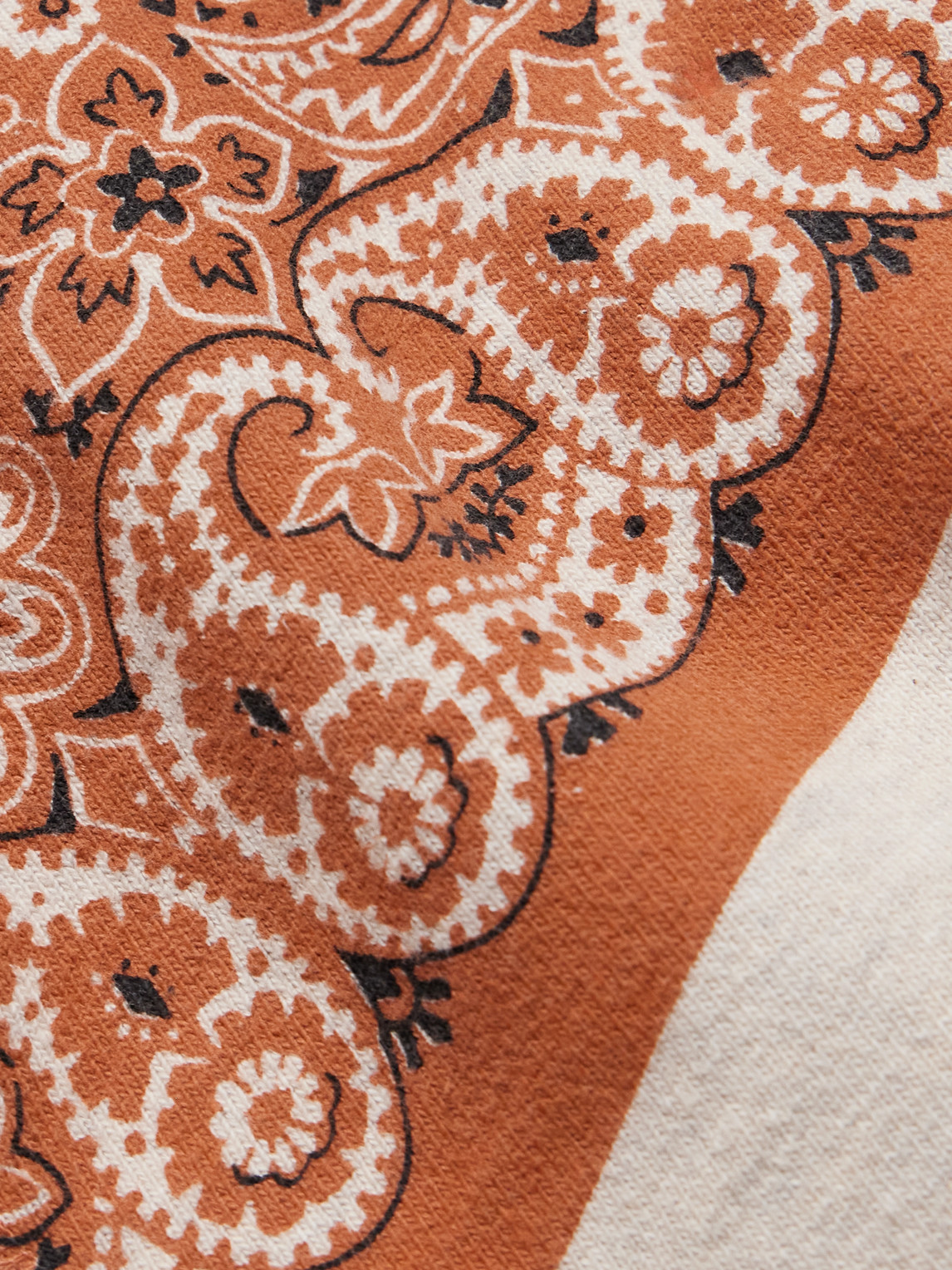 Bandana-Print Cotton-Jersey Hoodie