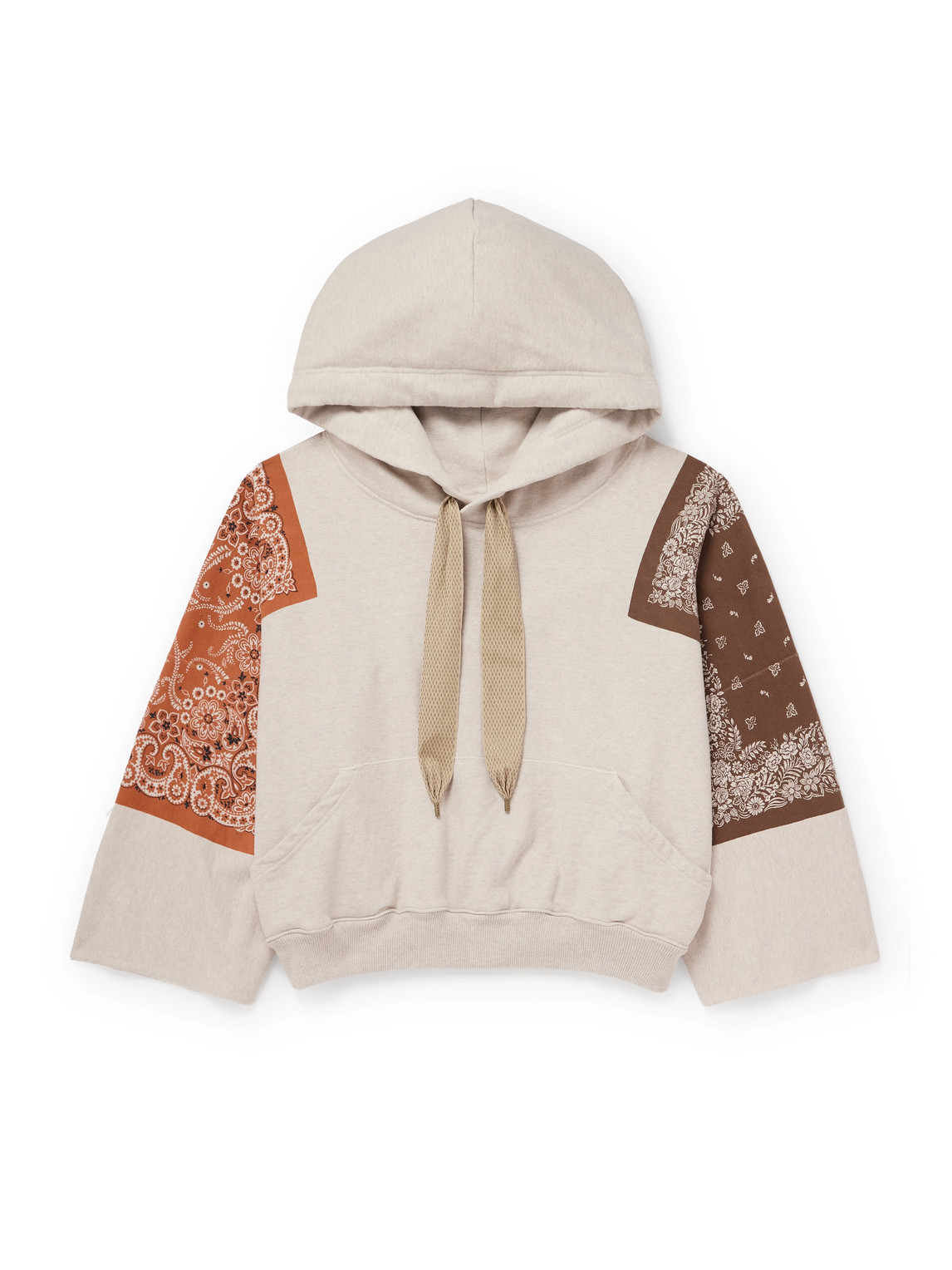 Kapital Bandana-print Cotton-jersey Hoodie In Neutral