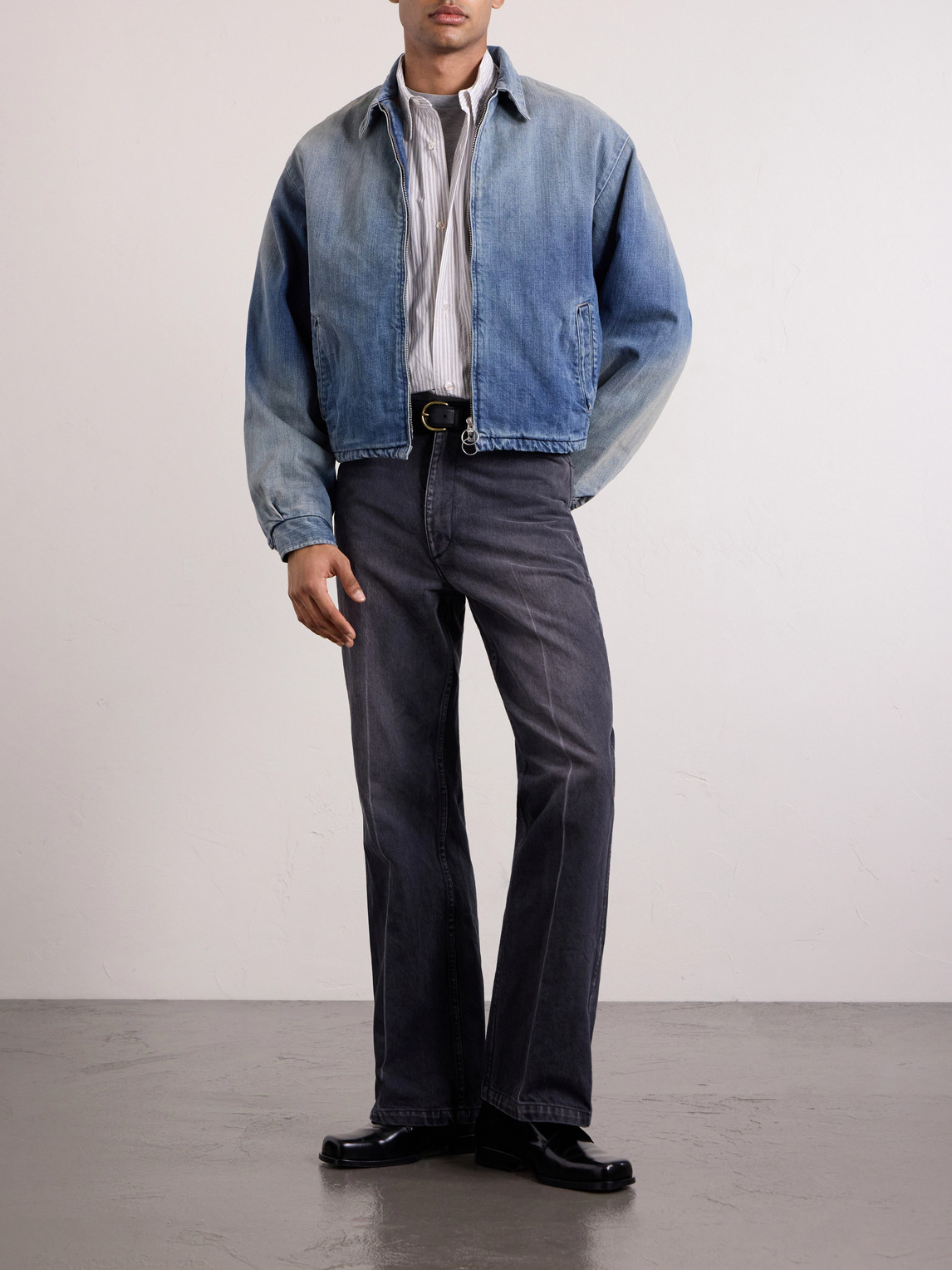 14Oz Denim Straight-Leg Jeans