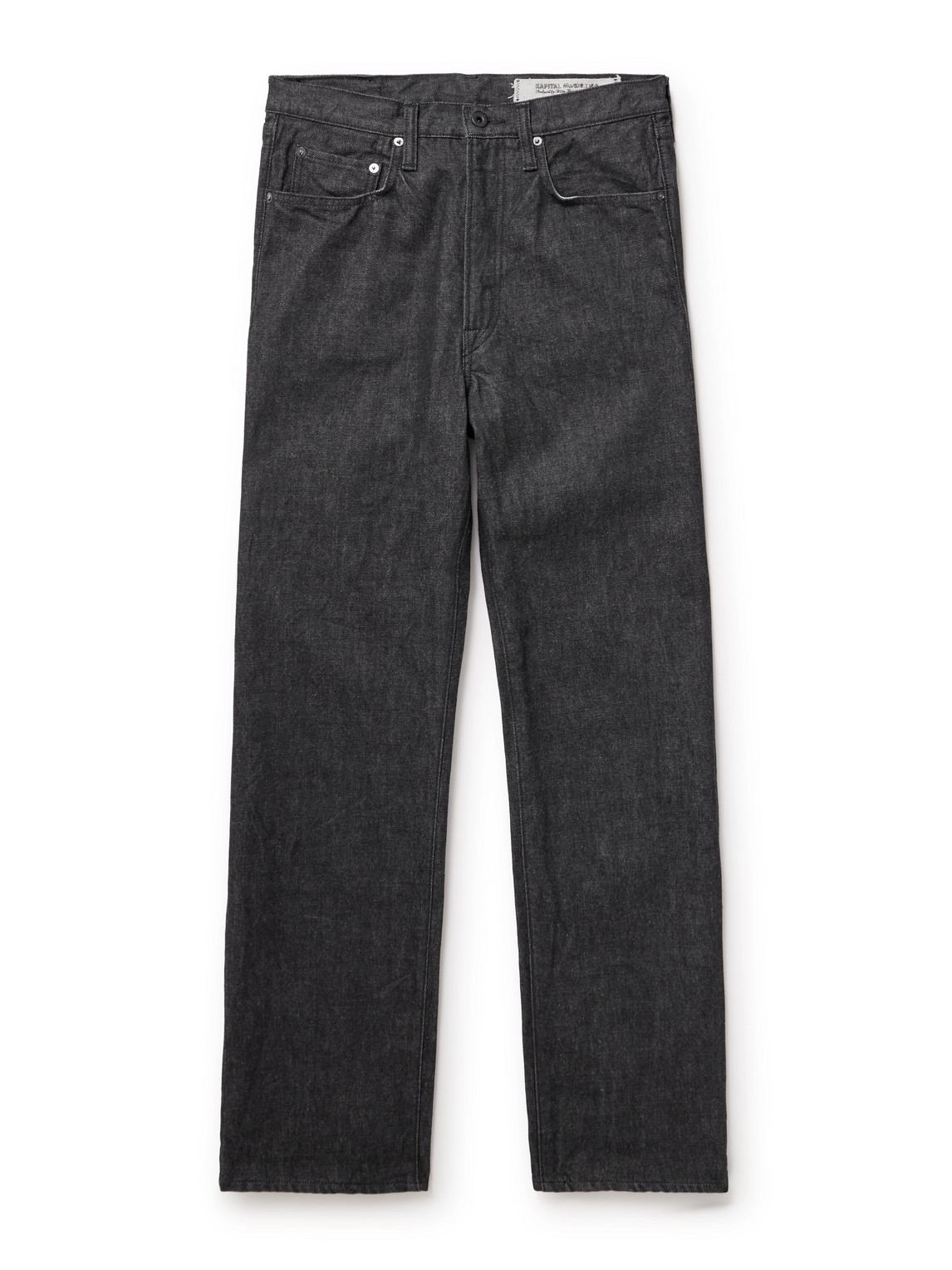 Kapital Monkey Straight-leg Jeans In Black