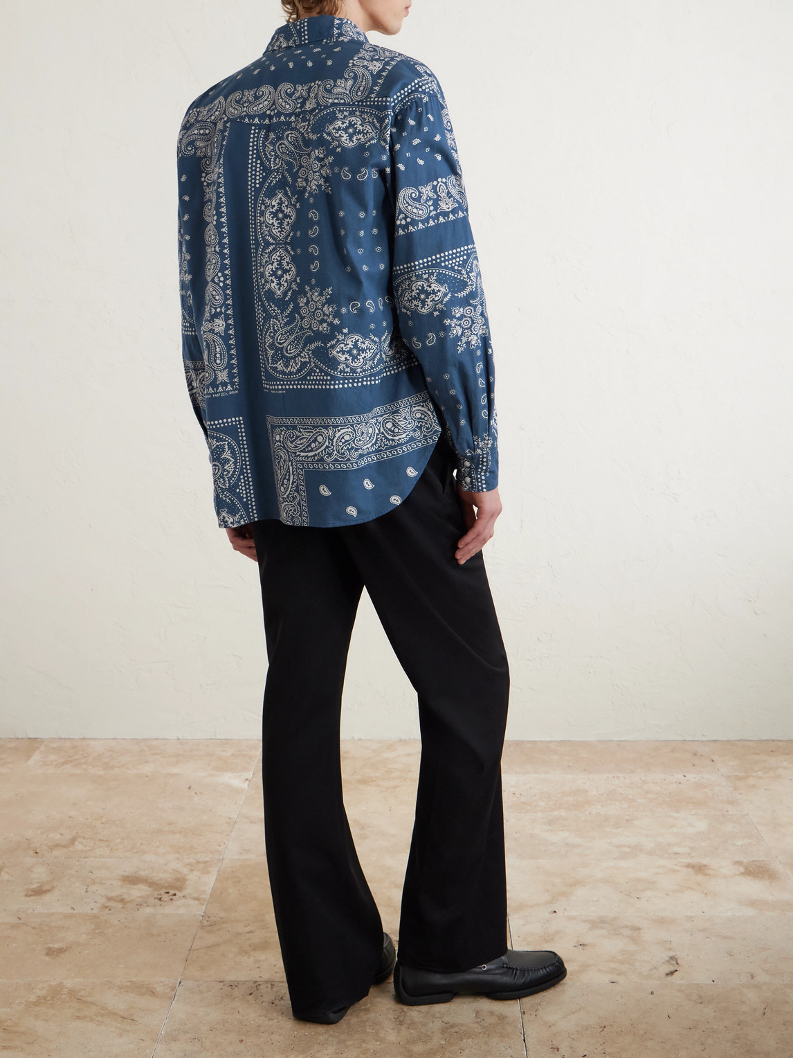  Kapital - Bandana-print Cotton Shirt - Men - Blue - 2 