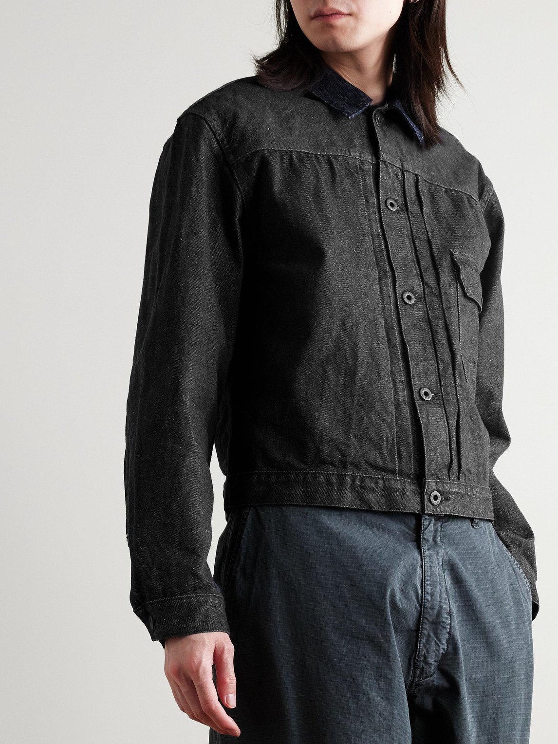  Kapital - Denim Trucker Jacket - Men - Black - 3 