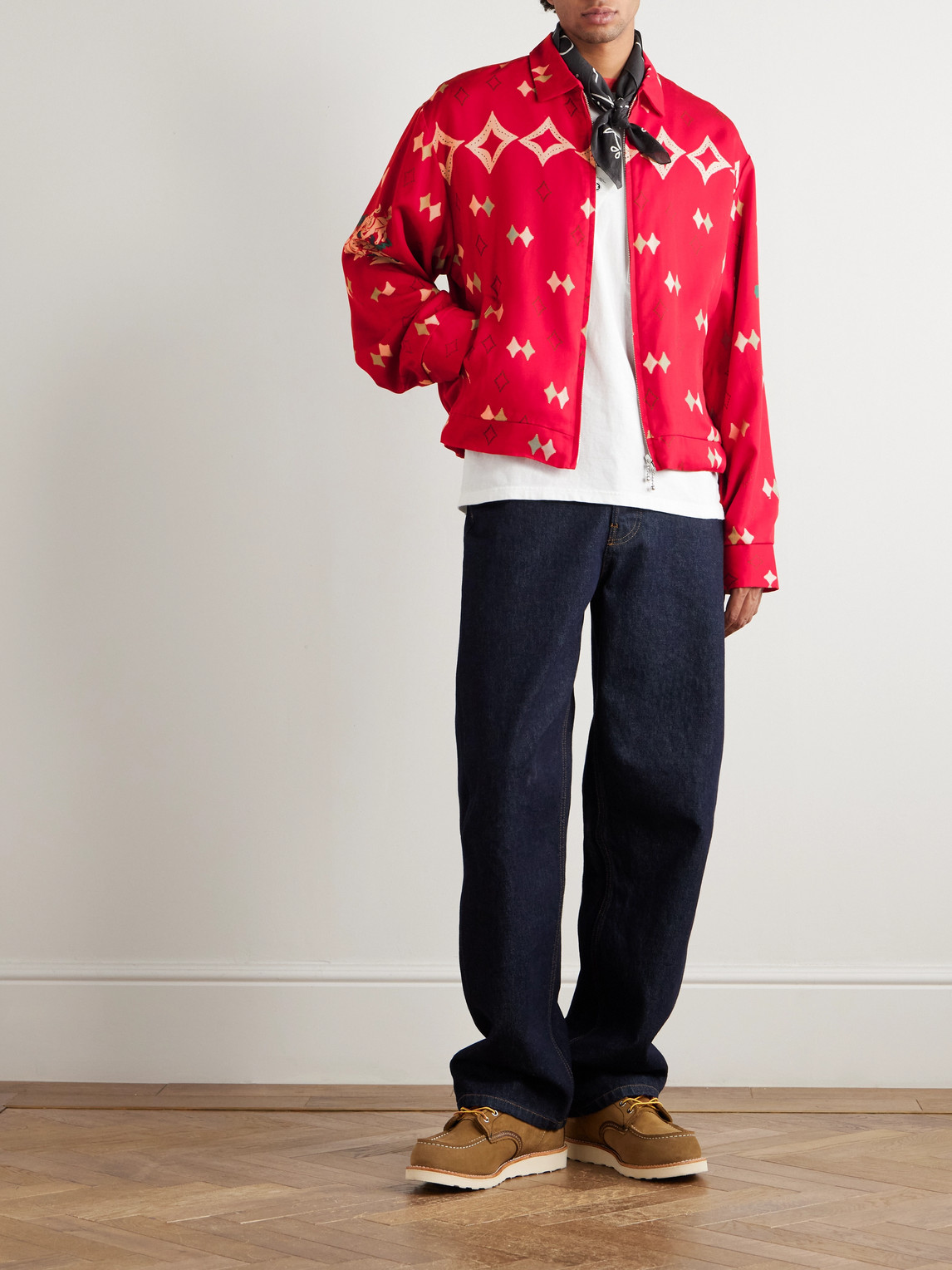 Kapital Ainu Mosir Printed Lyocell-twill Jacket In Multi