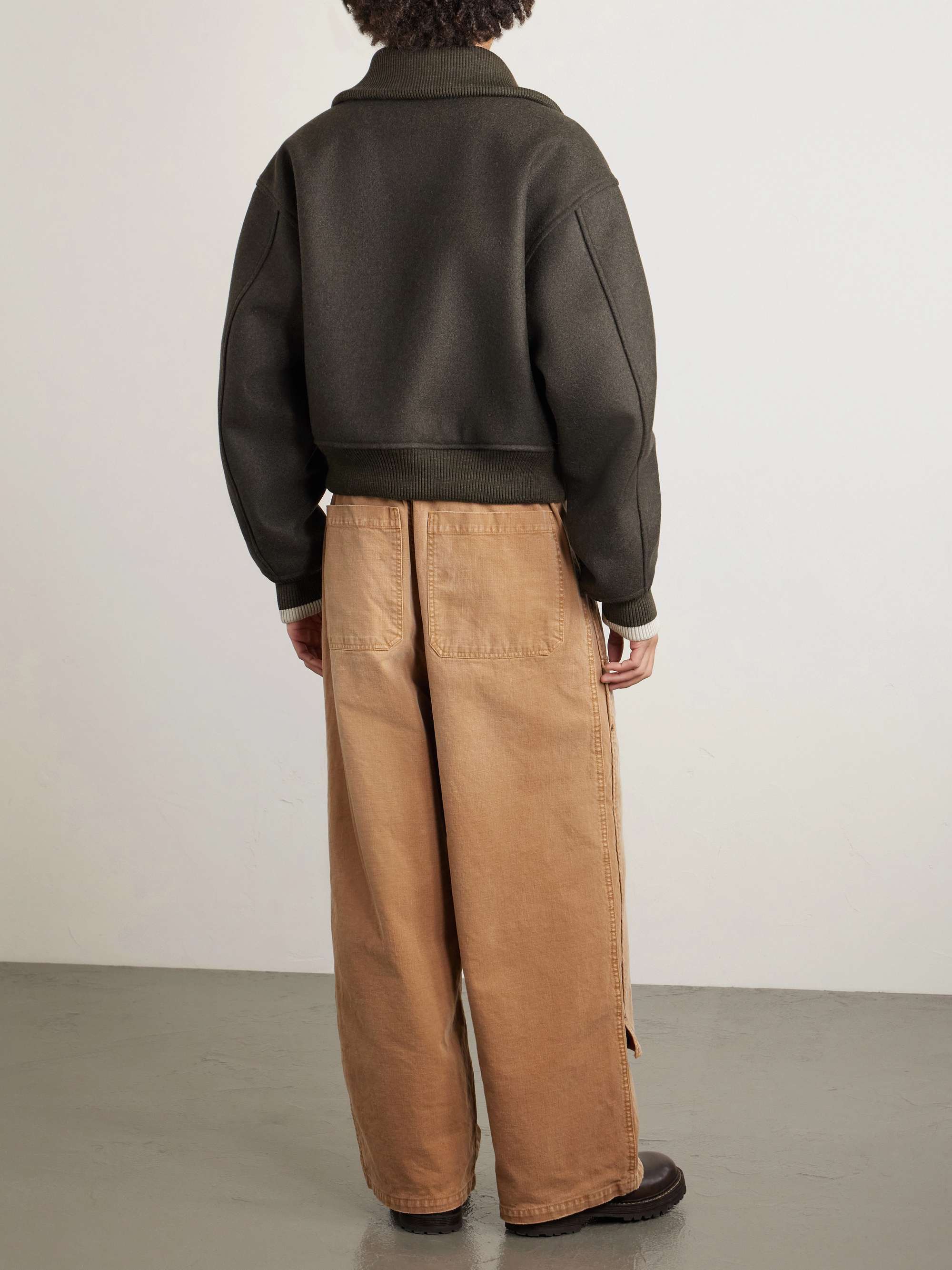 KAPITAL Wool-Flannel Blouson Jacket for Men | MR PORTER