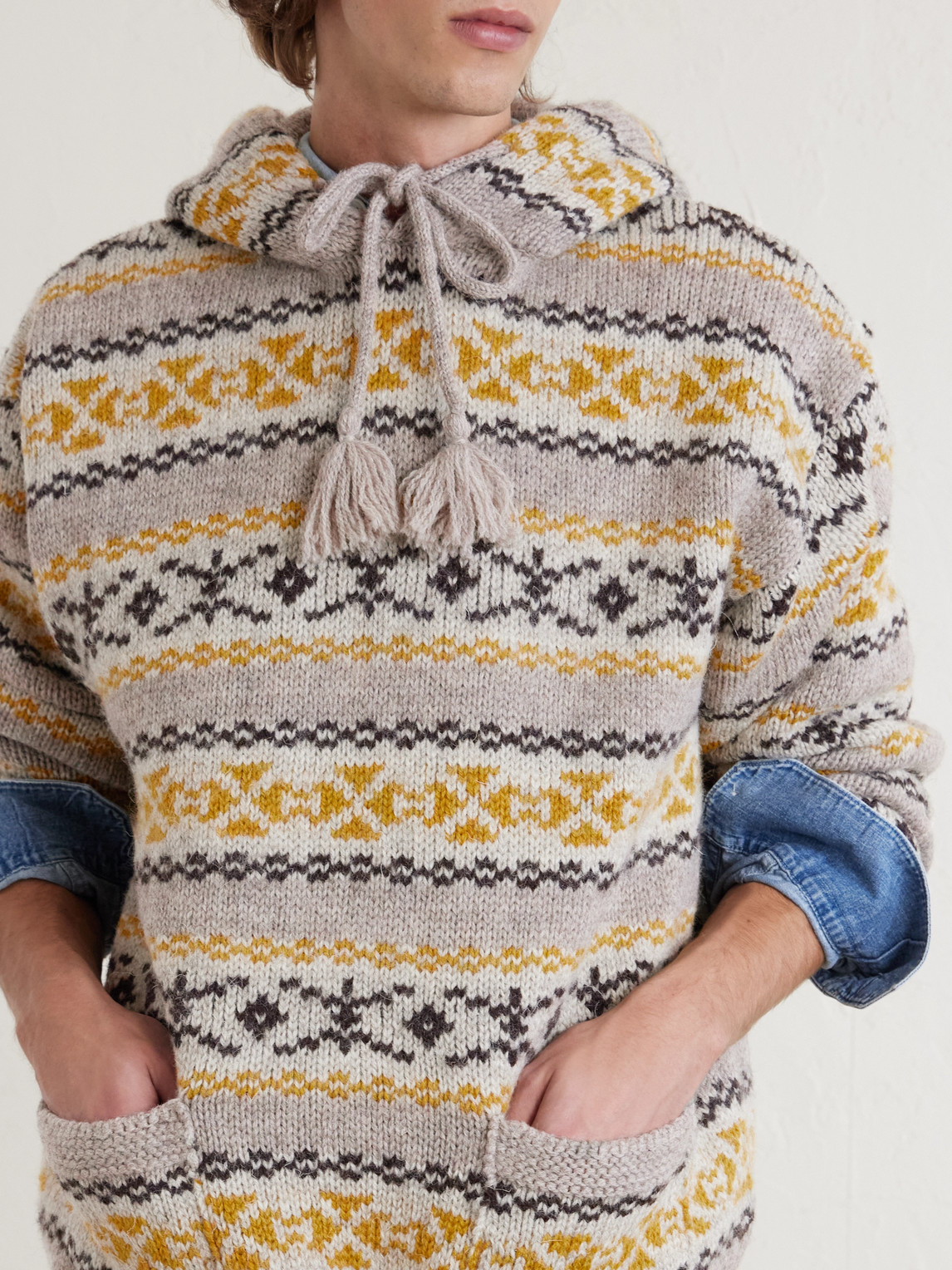 Yellowknife Fair Isle Wool Hoodie