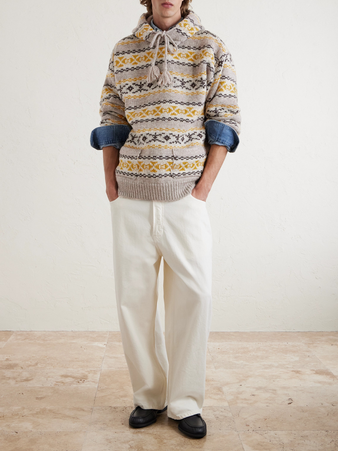 Yellowknife Fair Isle Wool Hoodie