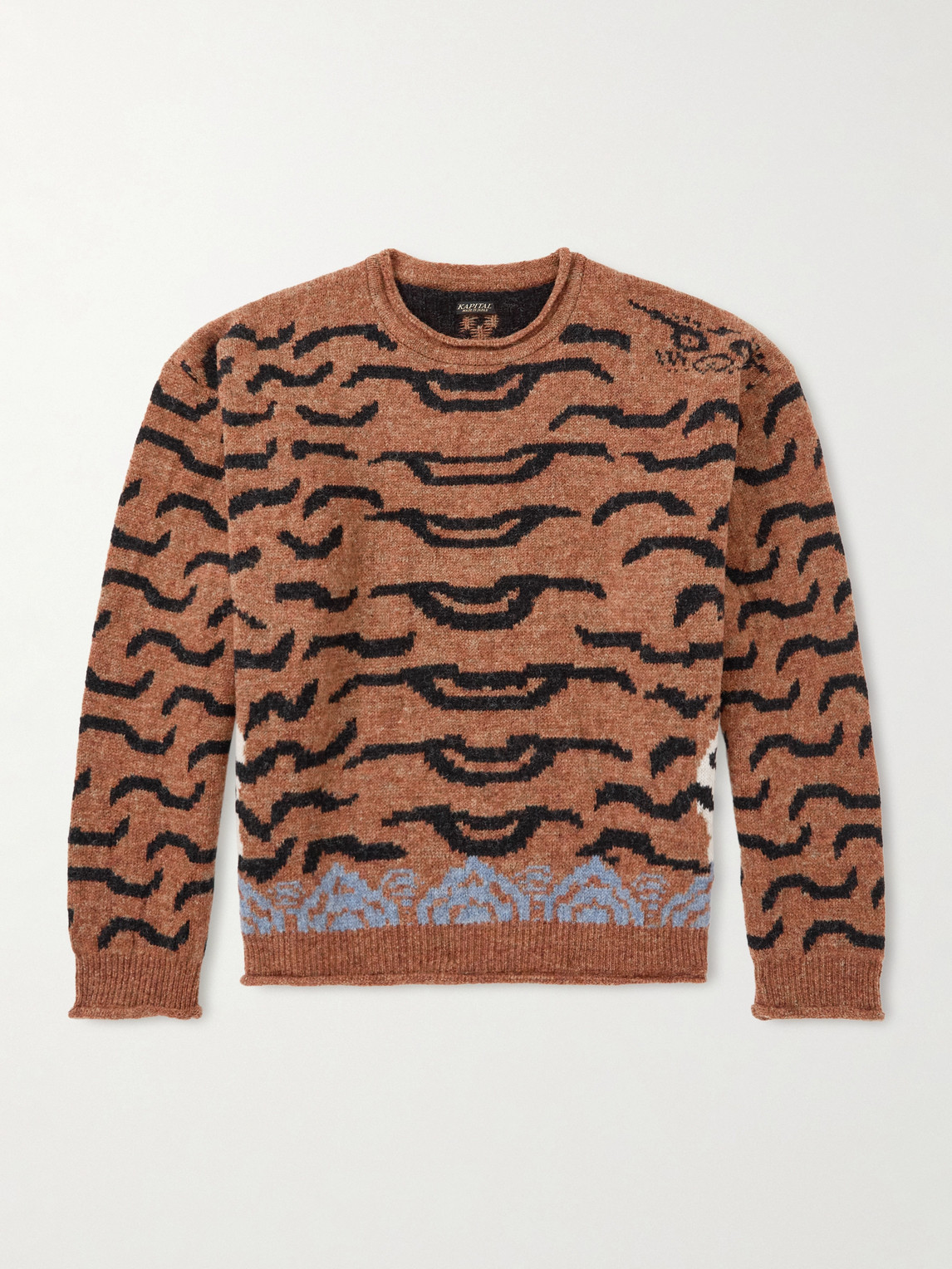 KAPITAL Nepal Tiger Intarsia Wool-Blend Sweater - Men