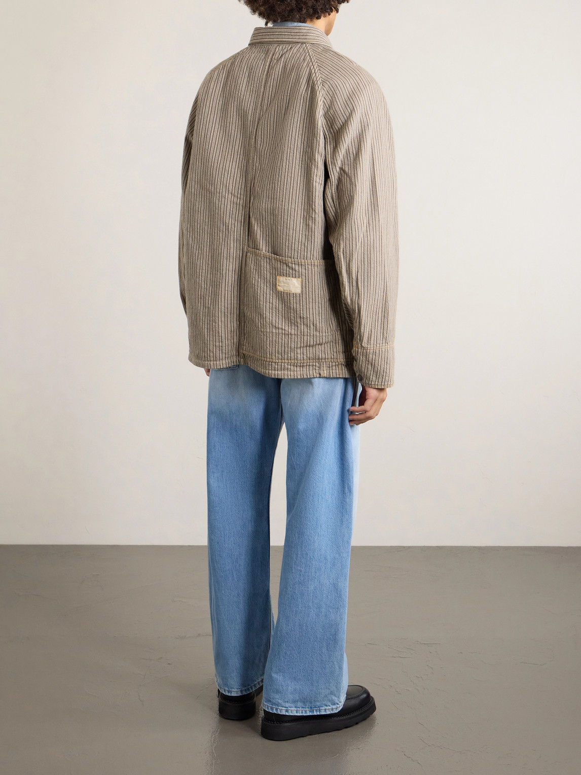  Kapital - Pinstriped Cotton-blend Twill Jacket - Men - Gray - 2 