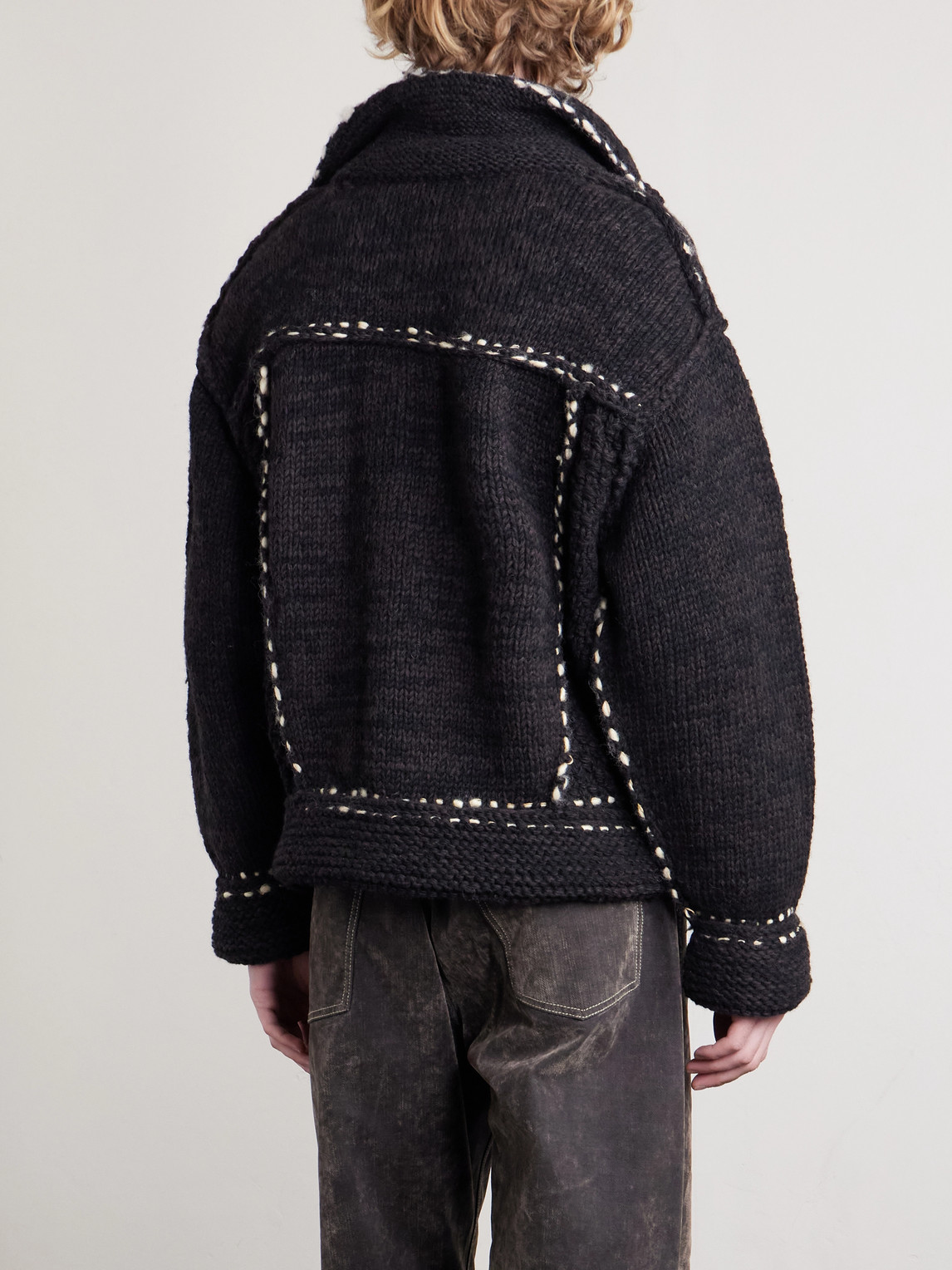  Kapital - Embroidered Wool Jacket - Men - Black 