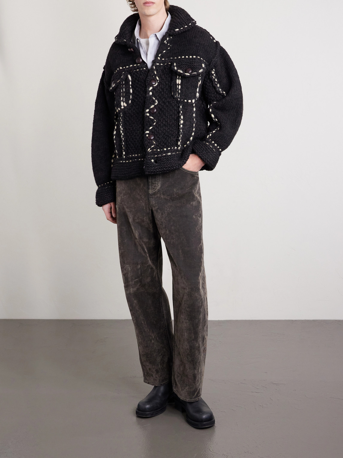 Embroidered Wool Jacket