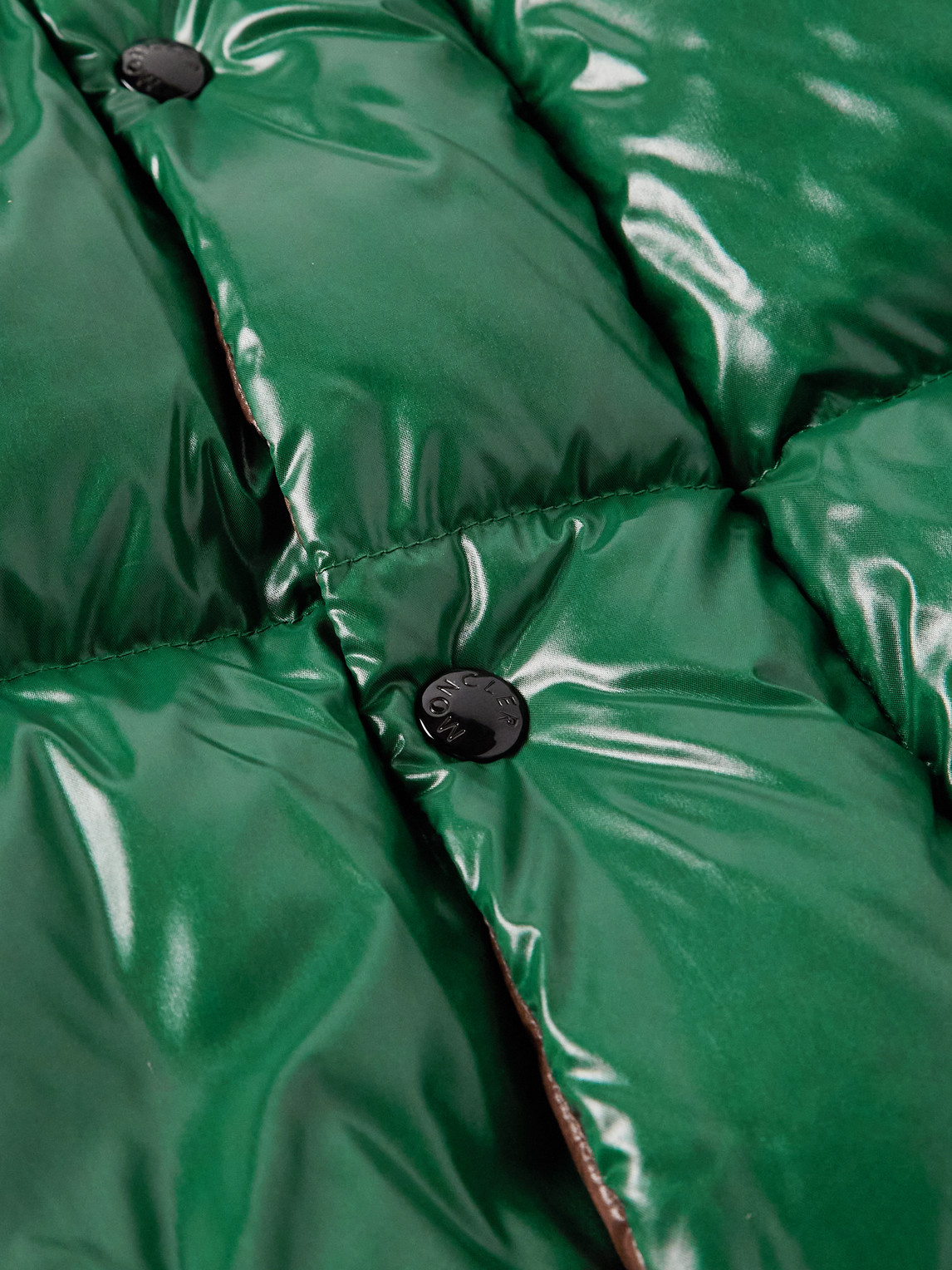 Moncler Parana Logo-appliquéd Quilted Nylon Hooded Down Jacket In Green