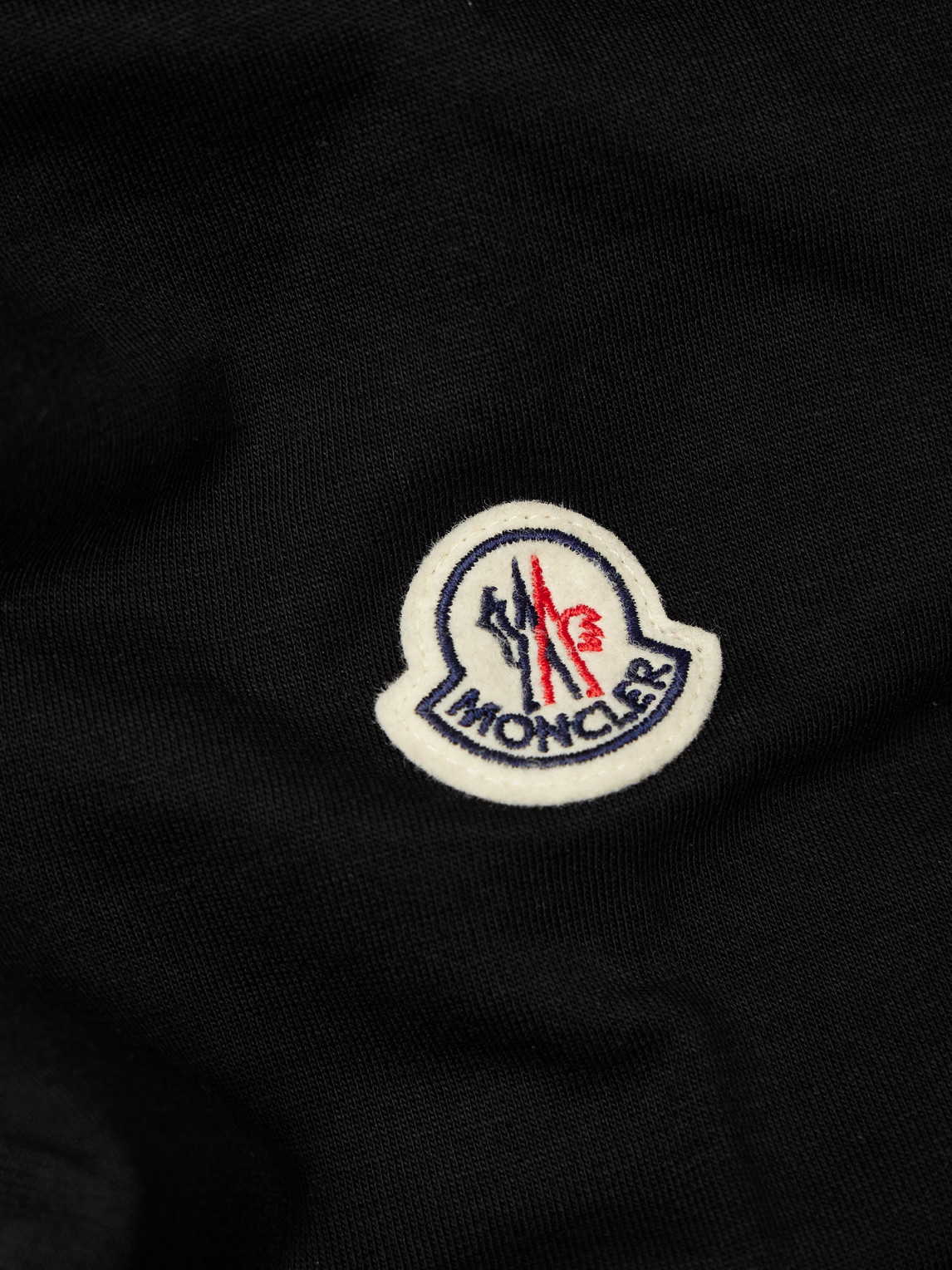Moncler Shell-trimmed Cotton-blend Jersey Zip-up Hoodie In Black