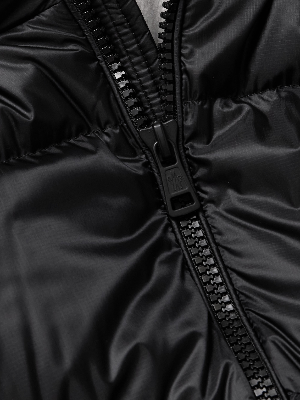 Moncler Couyere Logo-appliquéd Quilted Micro-ripstop Hooded Down Jacket In Black
