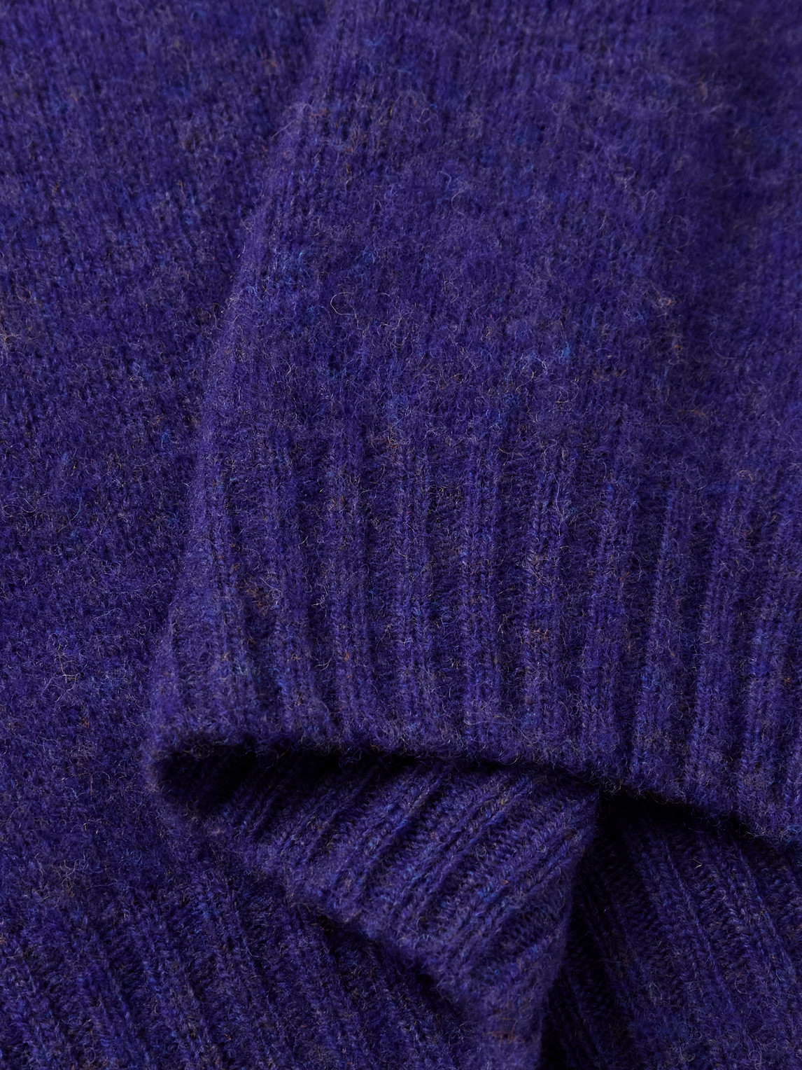 Drake's Brushed-wool Sweater In Purple