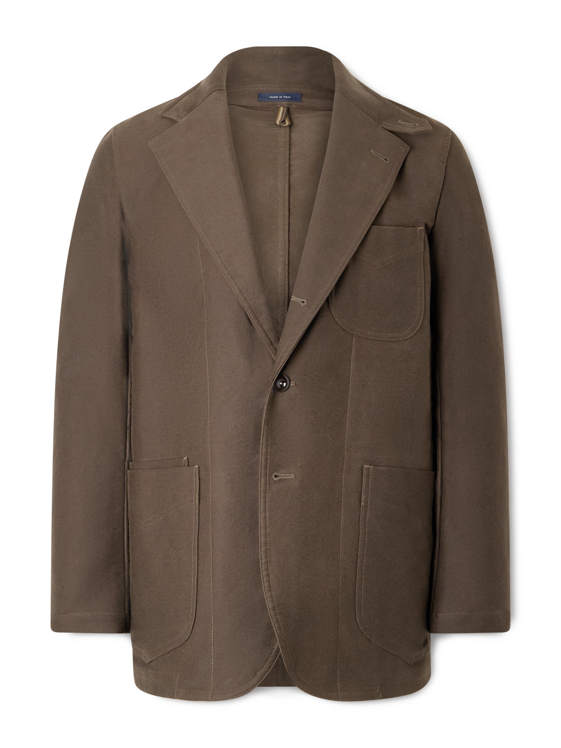 Drake's Western Games Cotton Blazer In Brown