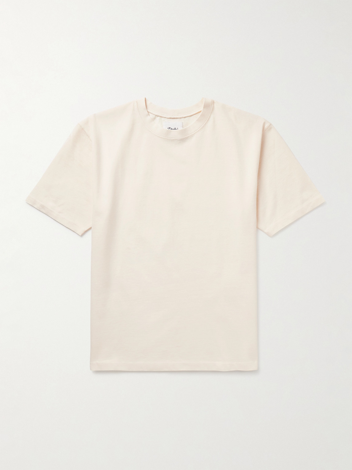 Drake's Hiking Slim-fit Cotton-jersey T-shirt In White