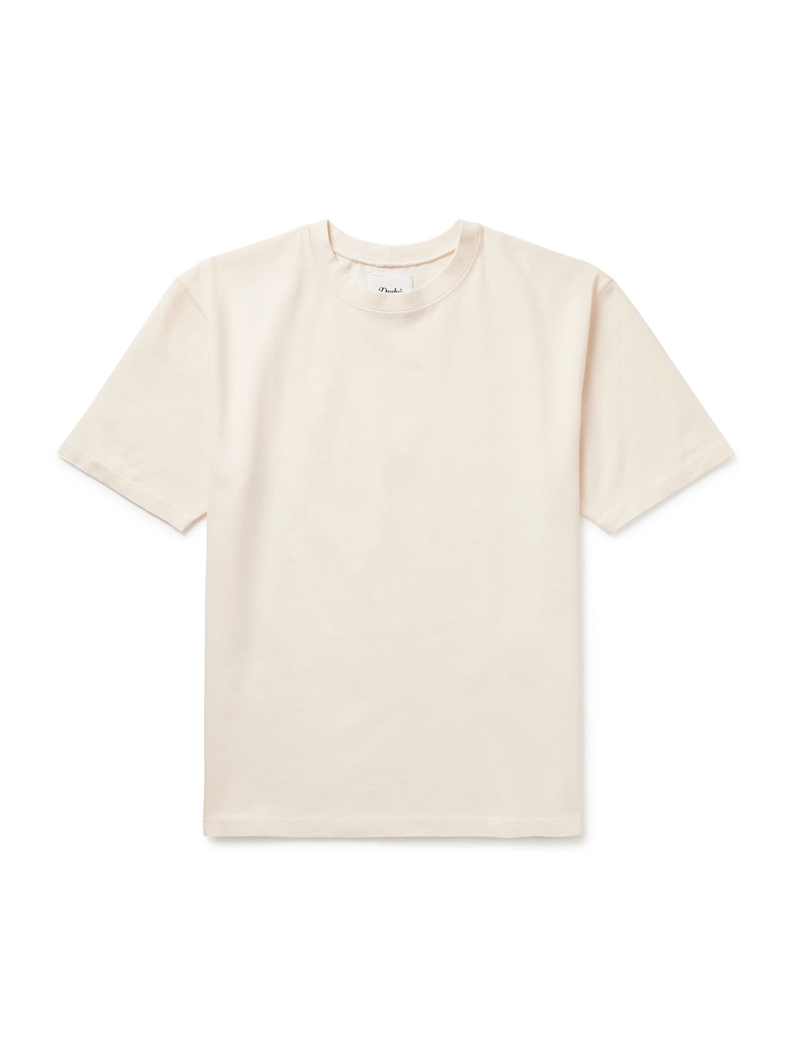 Drake's Hiking Slim-fit Cotton-jersey T-shirt In White