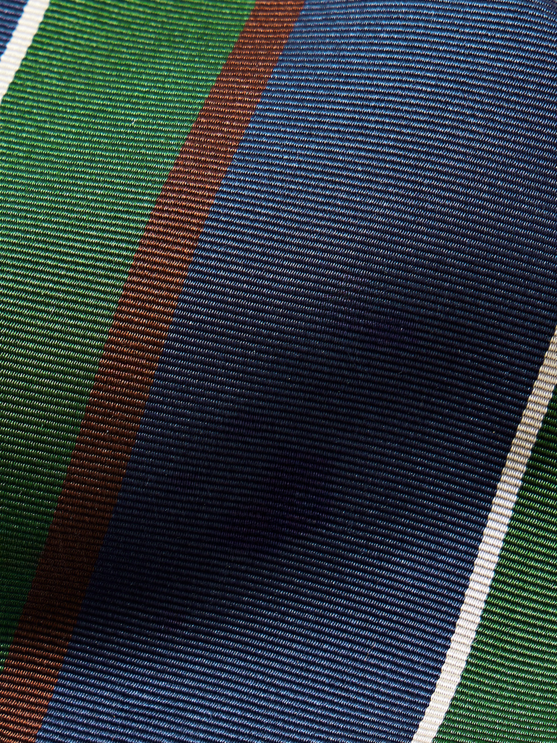 Drake's Striped Silk And Cotton-blend Twill Tie In Blue