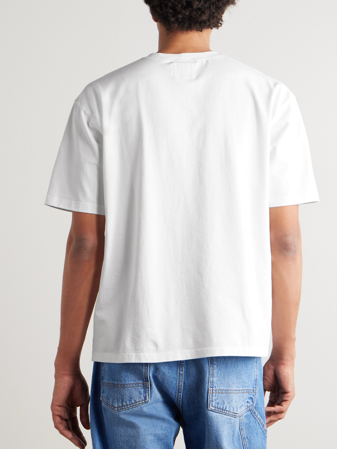Embroidered Cotton-Jersey T-Shirt