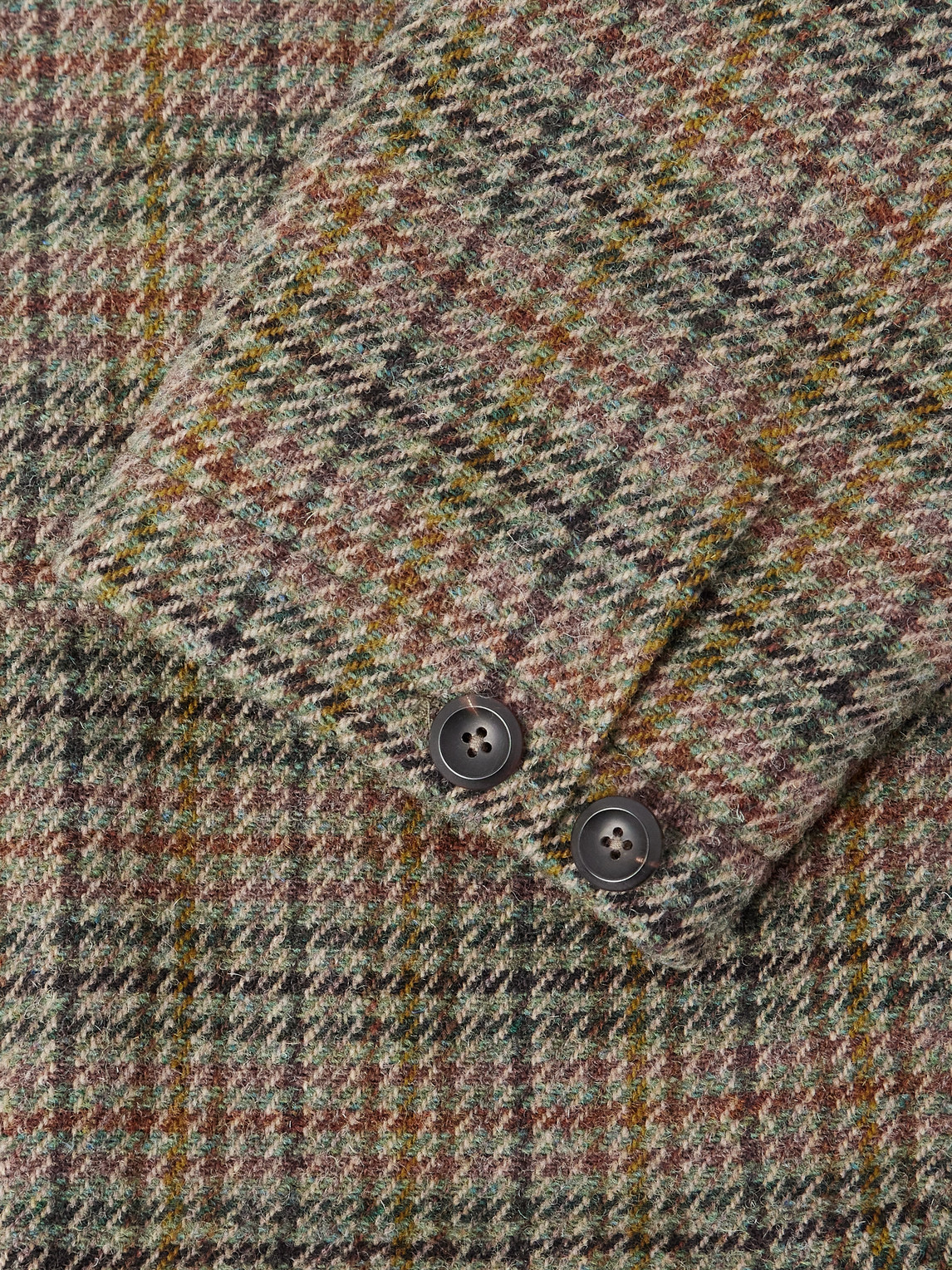 Drake's Checked Wool-tweed Jacket In Multi