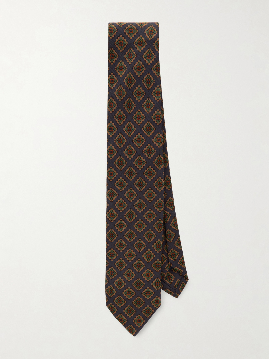 Drake's 8cm Floral-Print Wool and Silk-Blend Tie - Men