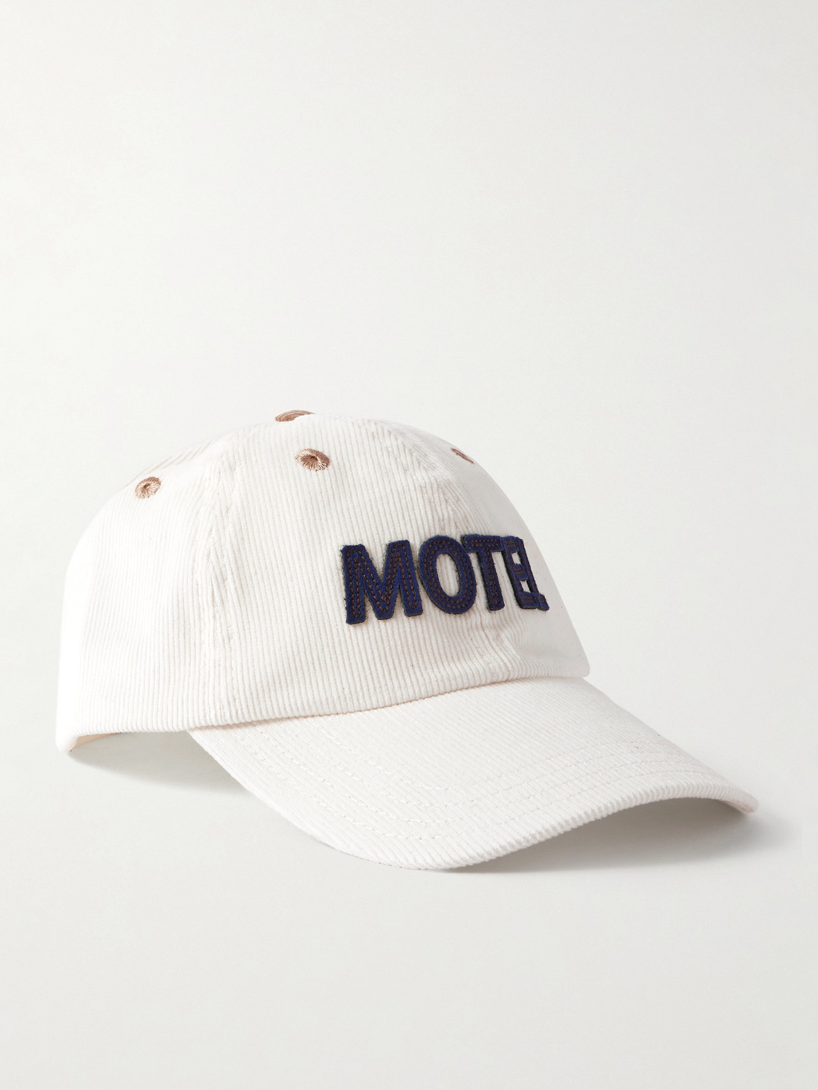 Drake's Motel Appliquéd Cotton-Corduroy Baseball Cap - Men