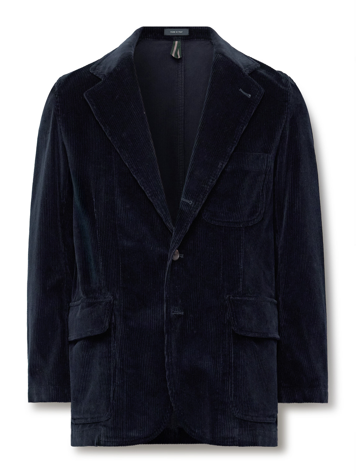 Drake's Mki Games Cotton-corduroy Suit Jacket In Blue