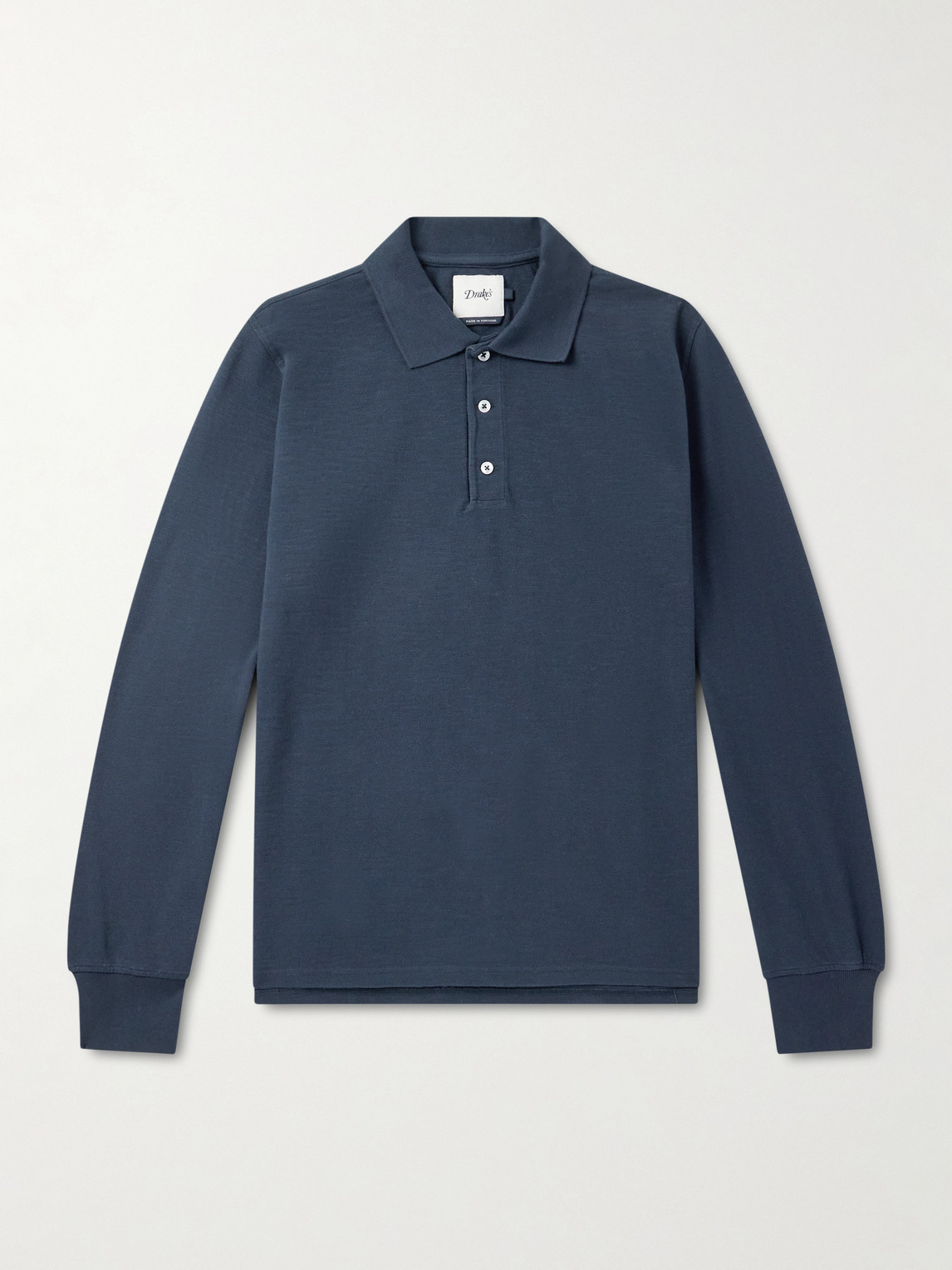 Drake's Cotton-piqué Polo Shirt In Multi