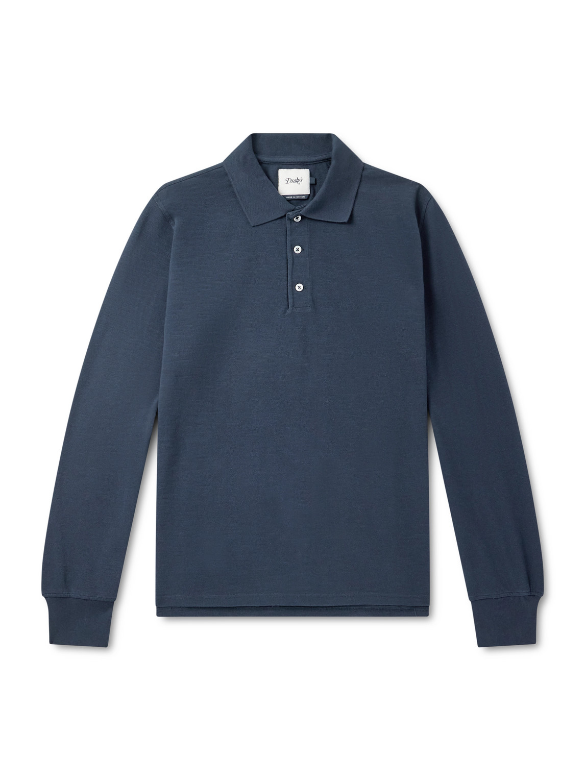 Drake's Cotton-piqué Polo Shirt In Multi